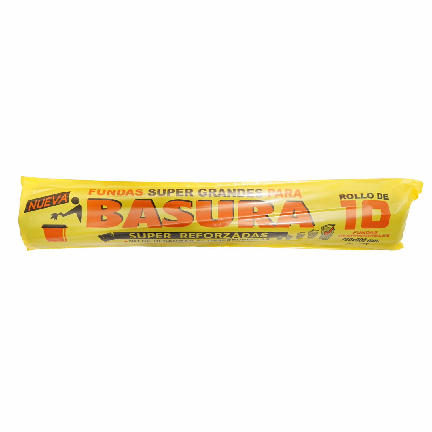 Fundas En Rollo Para Basura PLASTIEMPAQUES 10 Unidades