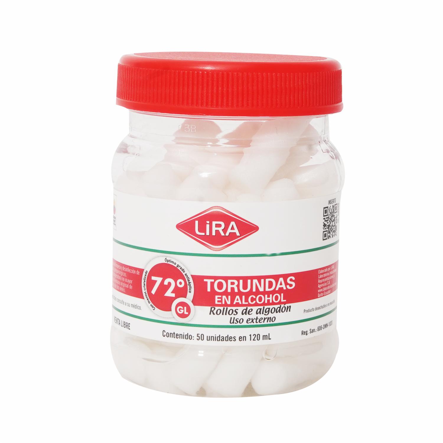 Torundas En Alcohol LIRA 120 Ml