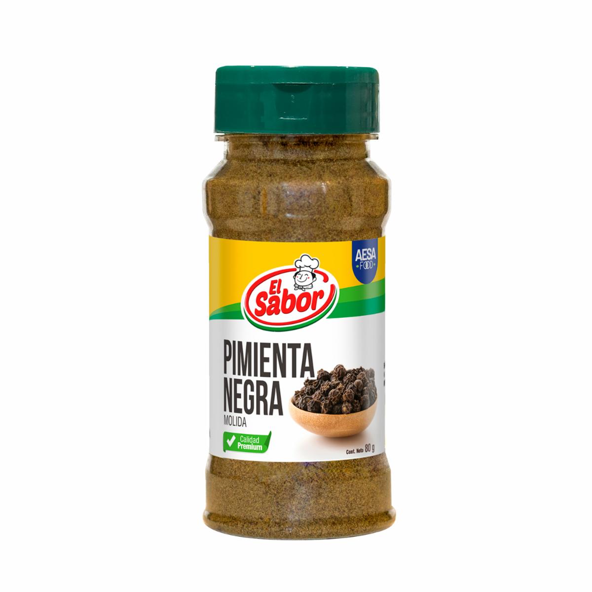 Pimienta Negra Molida EL SABOR 80 G
