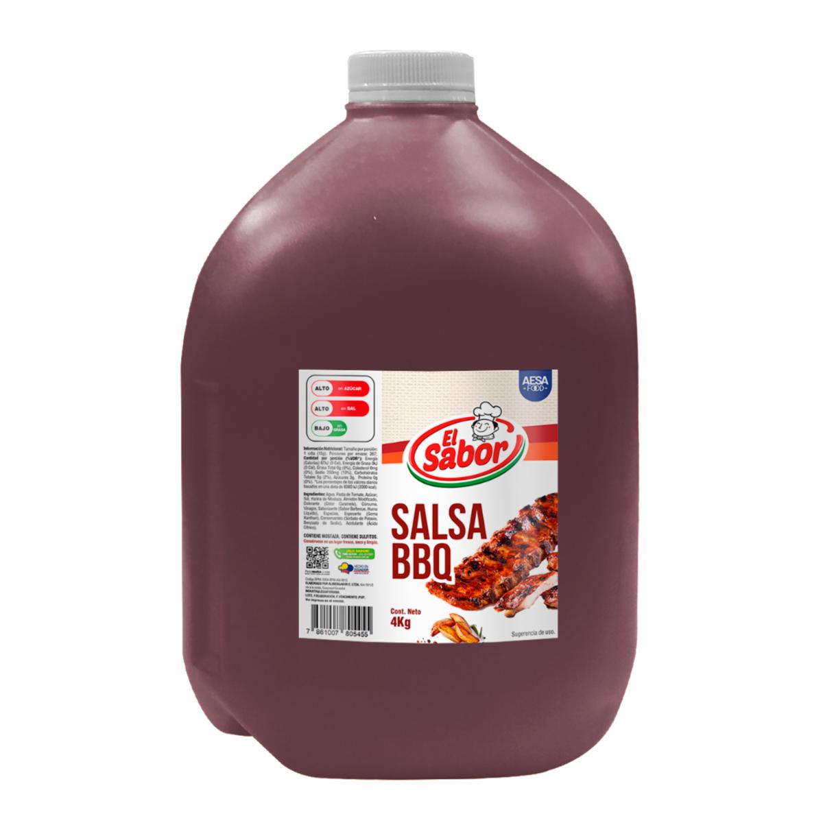 Salsa Bbq Original EL SABOR 4000 G