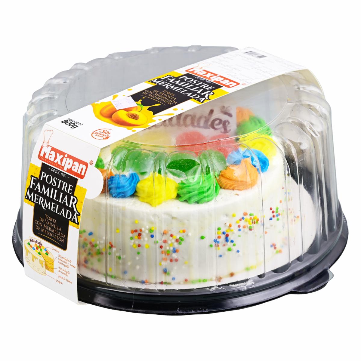 Torta Postre Con Mermelada MAXIPAN 800G