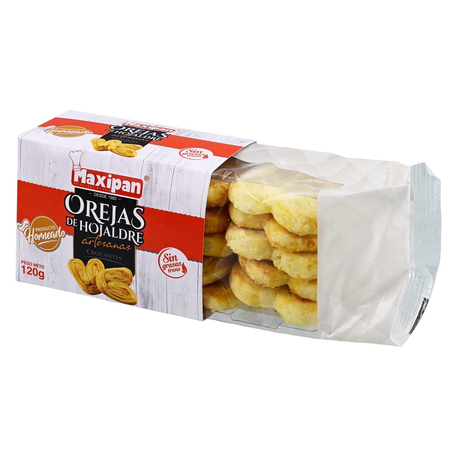 Galleta Artesanal Orejas De Hojaldre MAXIPAN 120g