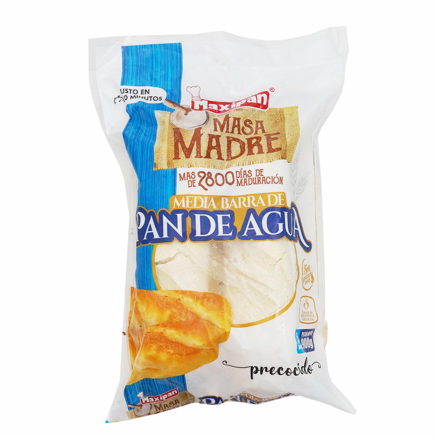 Pan De Agua Media Barra Precocido MAXIPAN 900 G