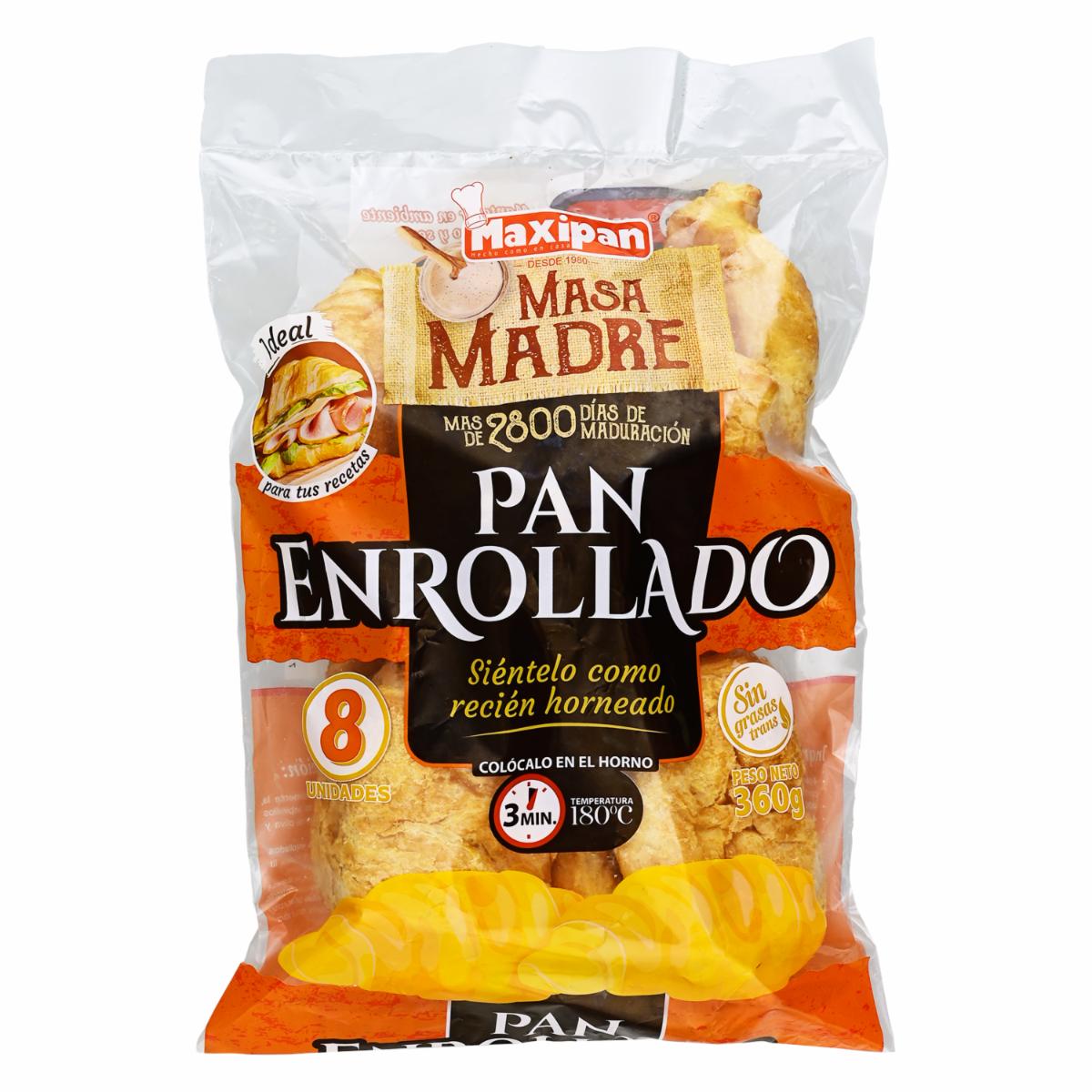Pan Enrollado Listo MAXIPAN 360 g