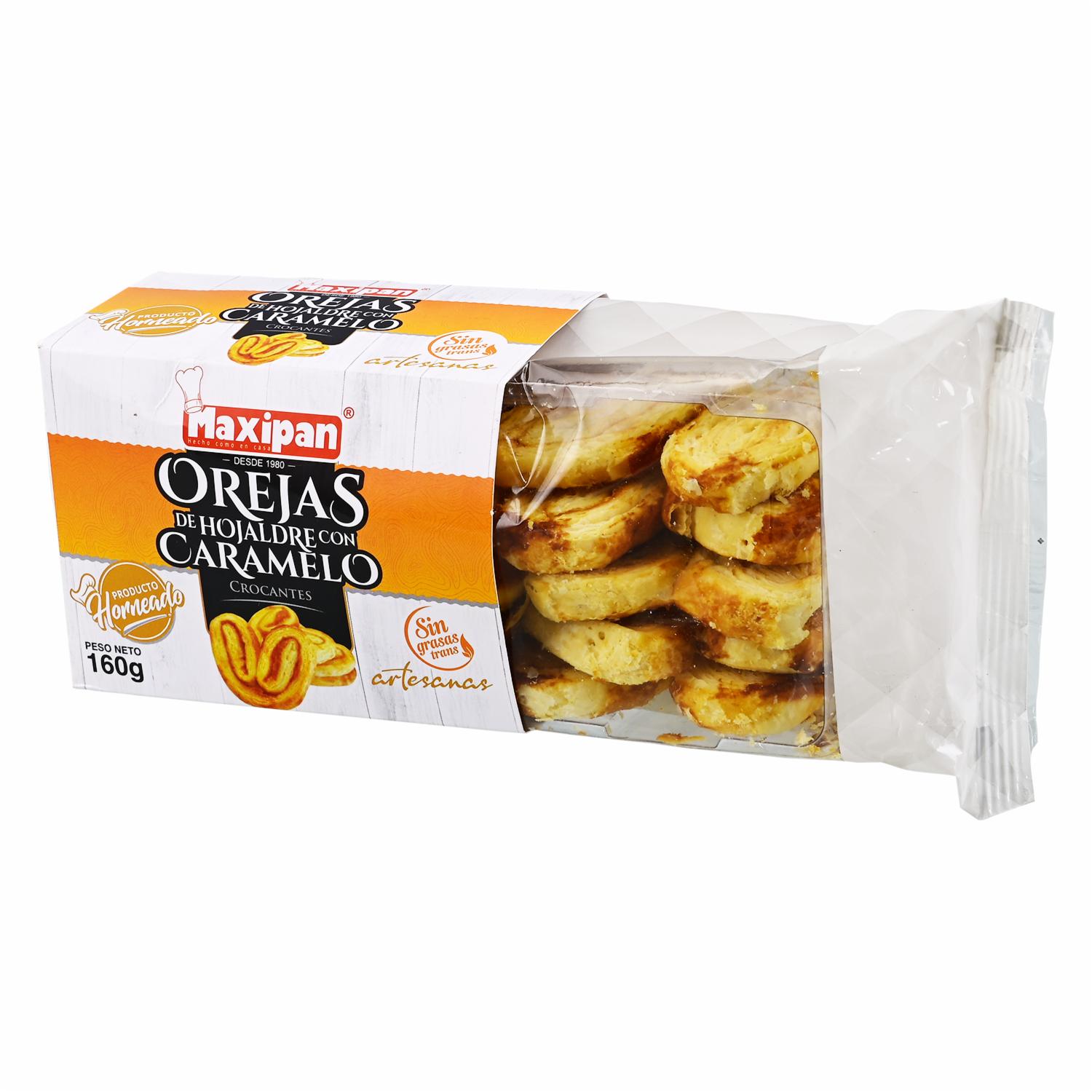 Orejitas De Hojaldre Con Caramelo MAXIPAN 160 G