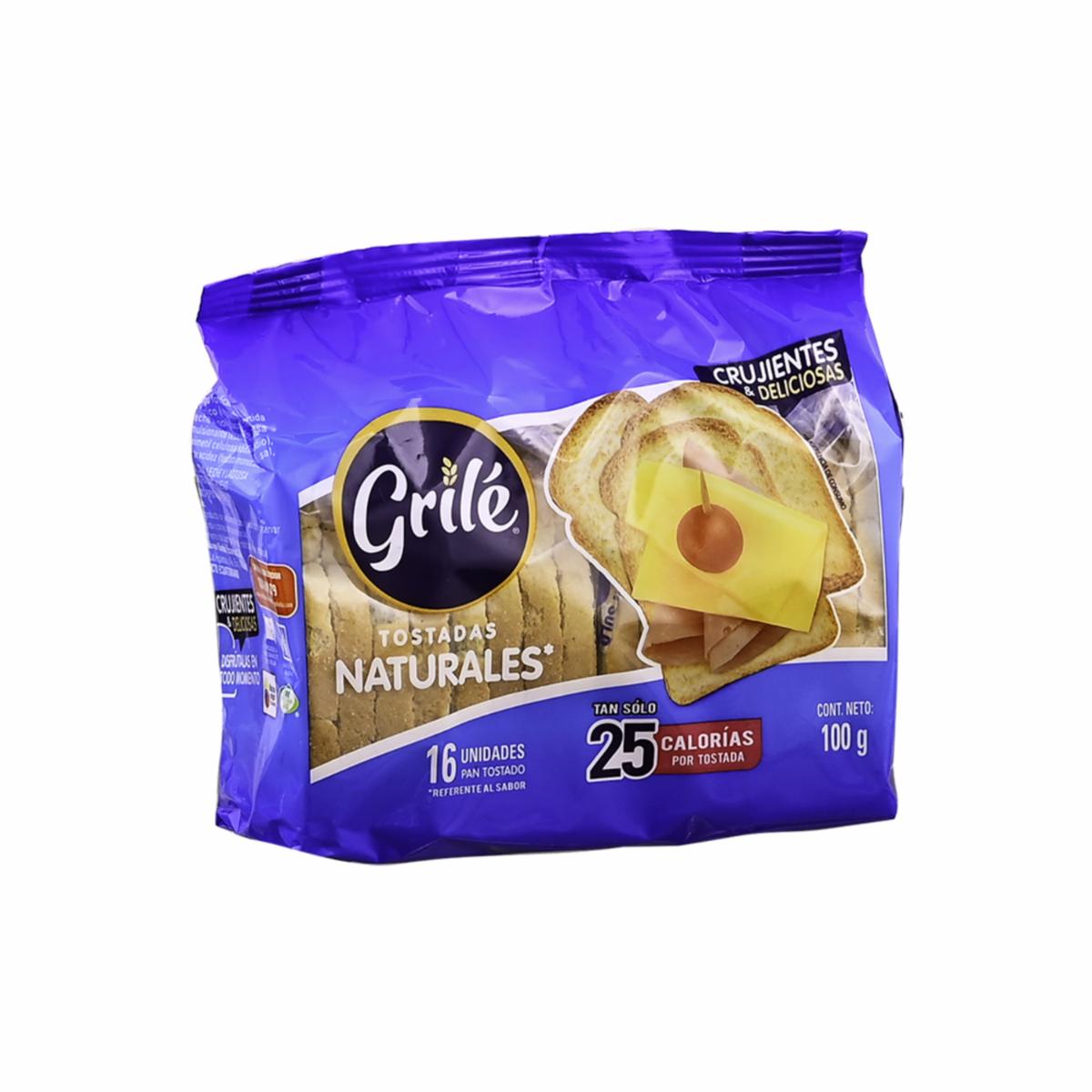Tostadas Natural GRILÉ 100 G