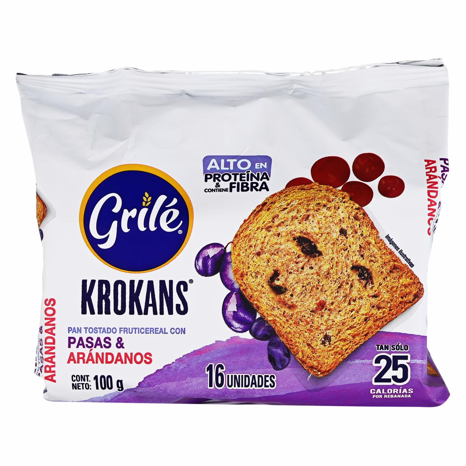 Tostadas Integral Fruti Cereal GRILÉ 100 G