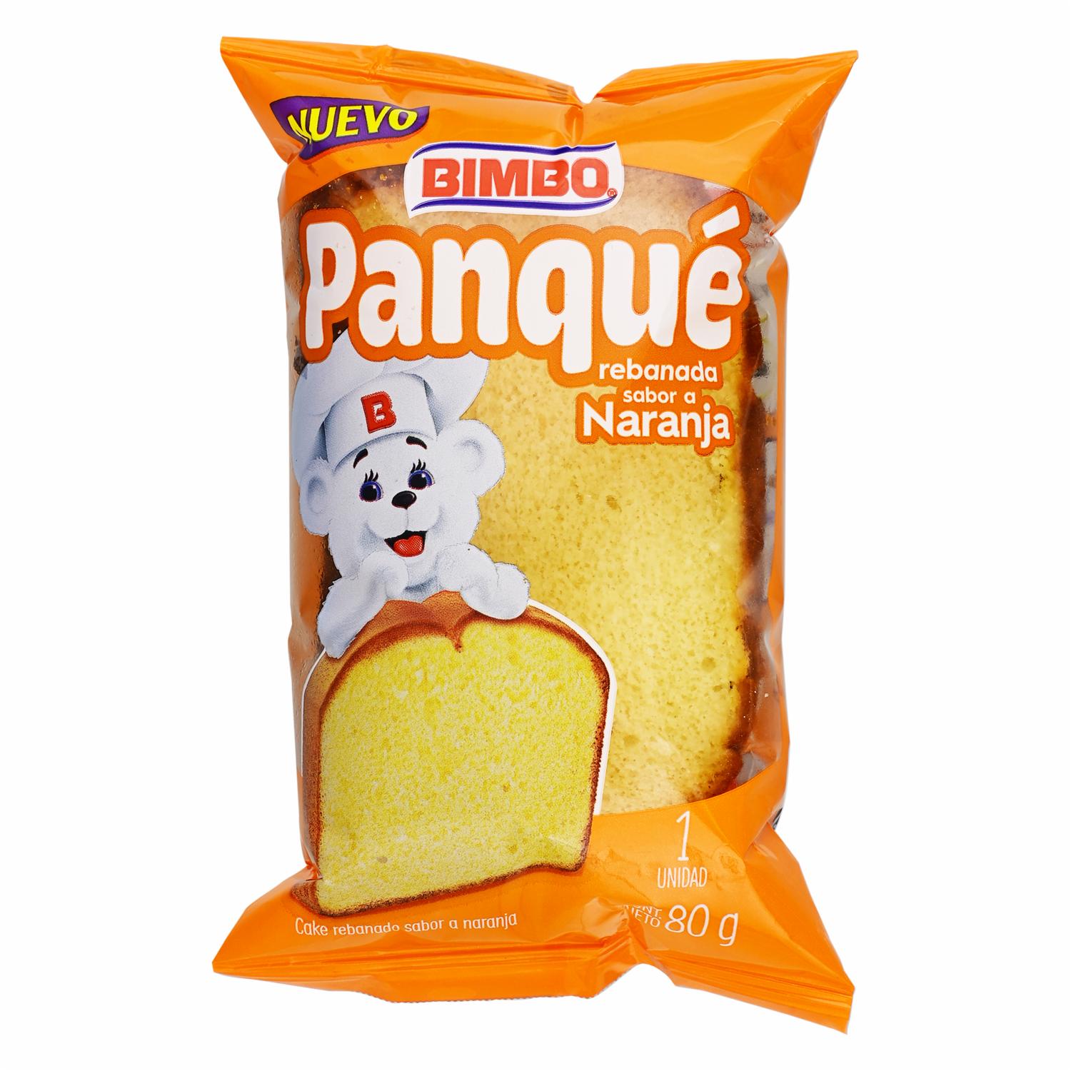 Panqué Rebanado Sabor A Naranja BIMBO 80 G