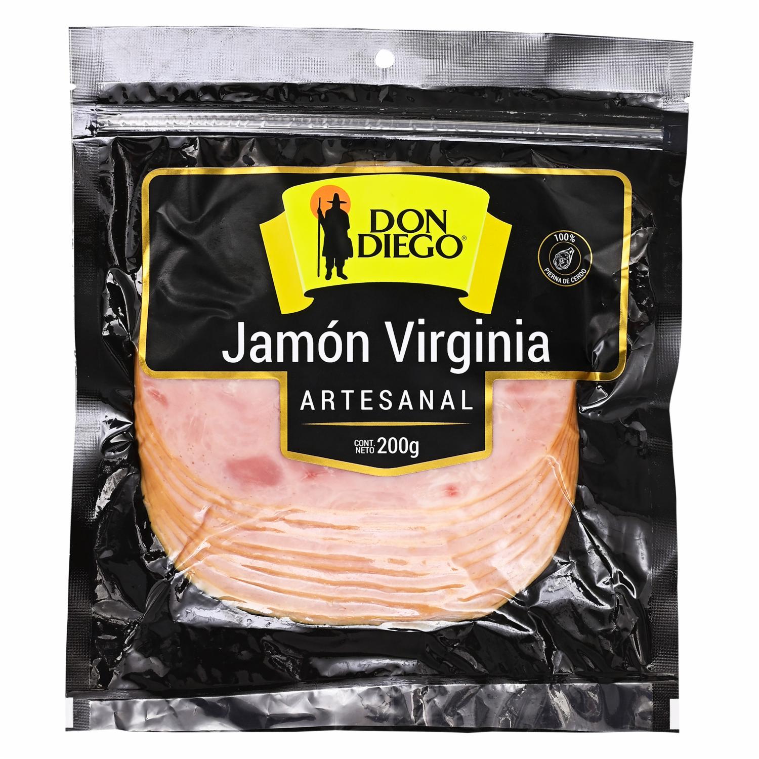 Jamón Virginia Artesanal DON DIEGO 200 G