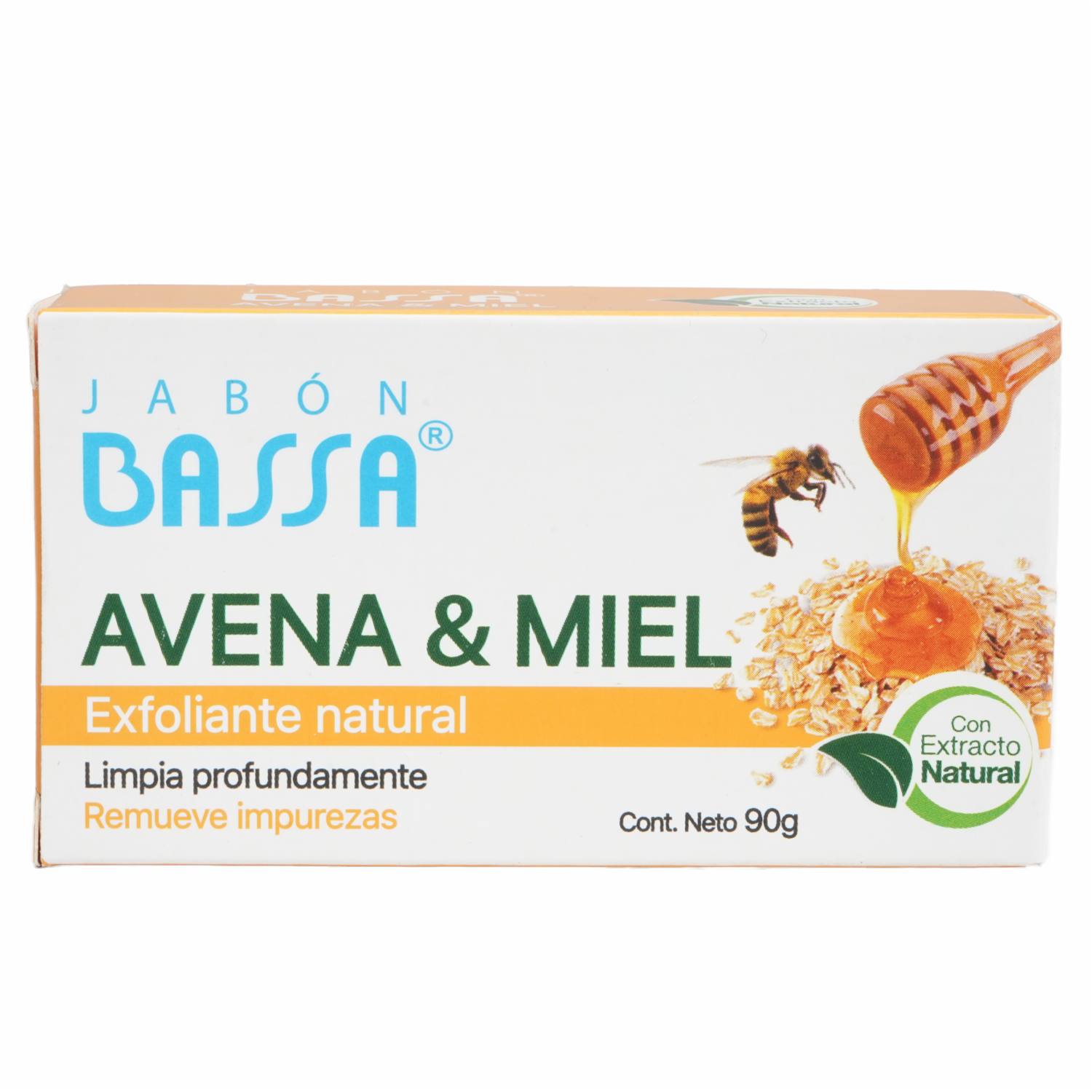 Jabón De Tocador Con Avena Y Miel BASSA 90 G