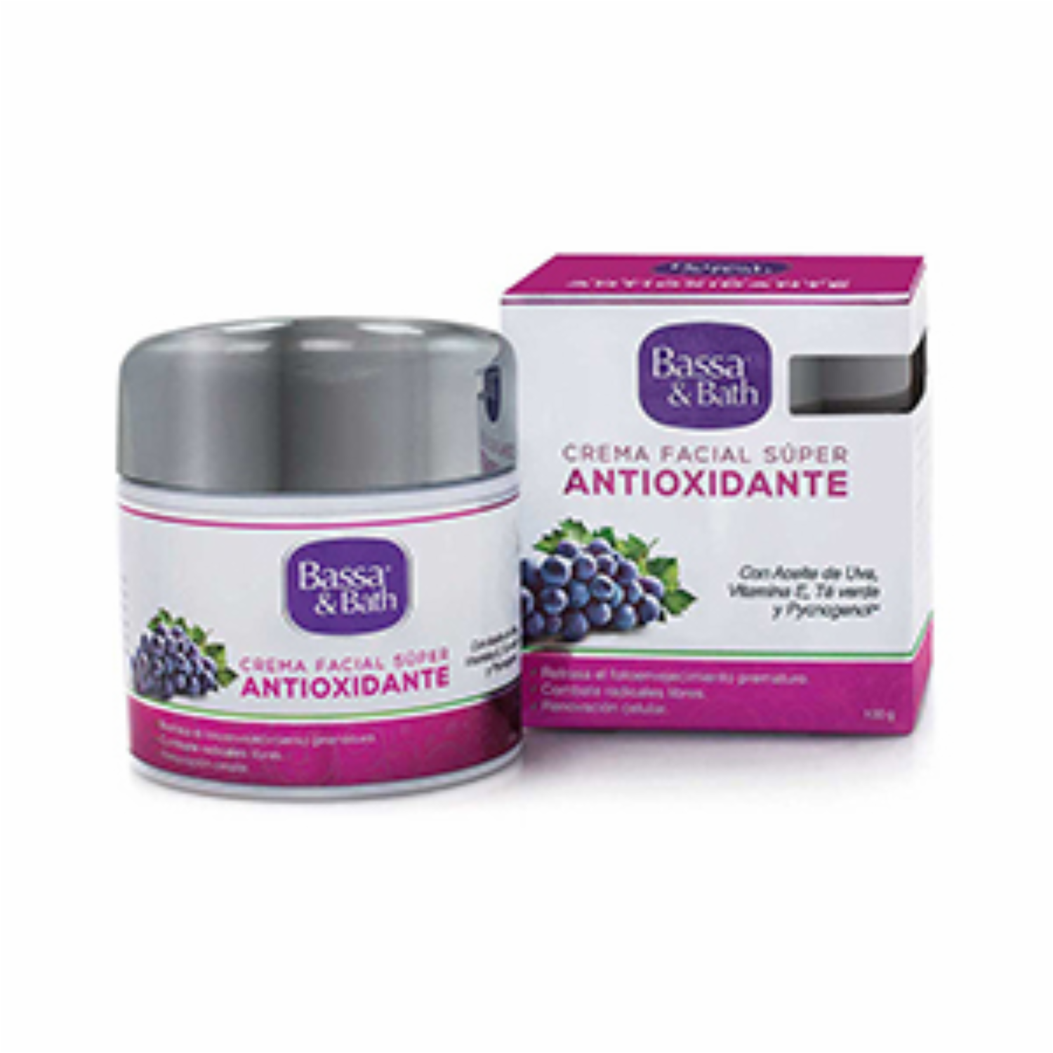 Crema Facial Facial De Día Antioxidante BASSA Presentación De 100 G