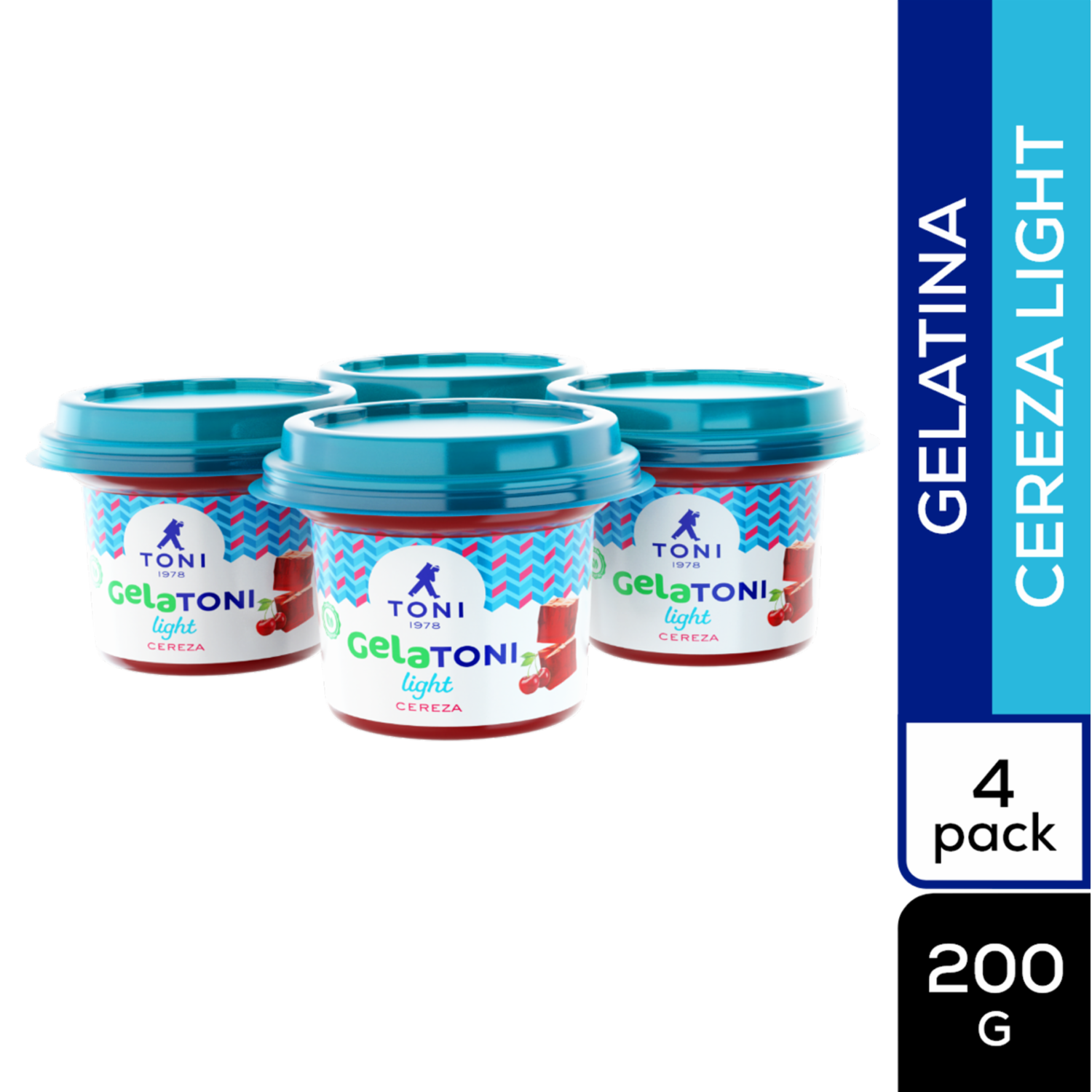 Gelatina Diet Cereza GELATONI 4 x 200g