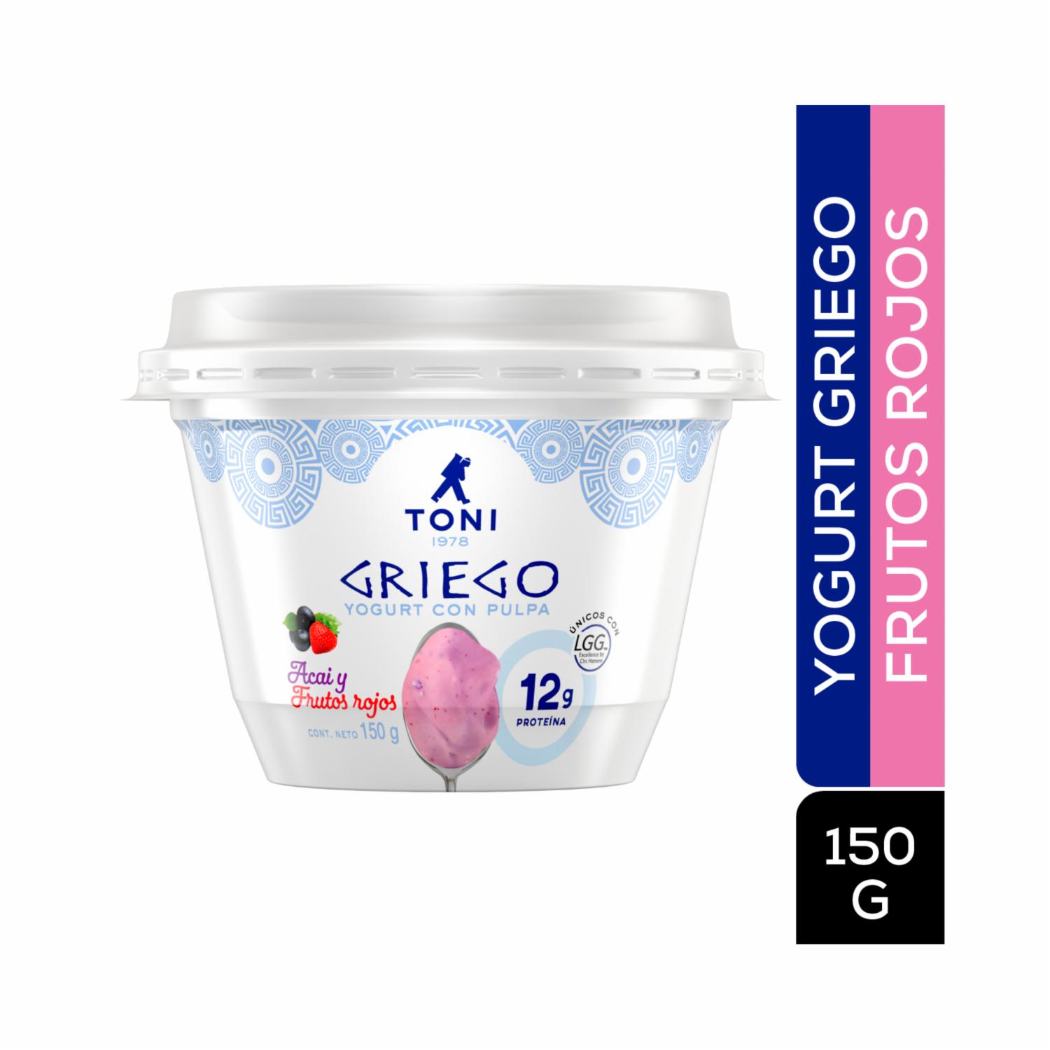 Yogurt Griego Acai Y Frutos Rojos TONI 150 G