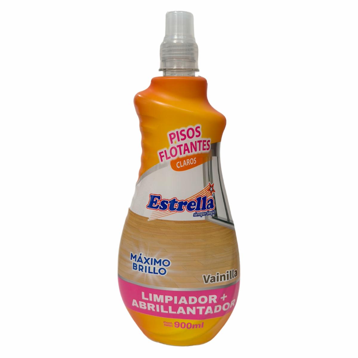 Limpiador Más Abrillantador Para Pisos Flotantes Claros Aroma Vainilla ESTRELLA 900 Ml