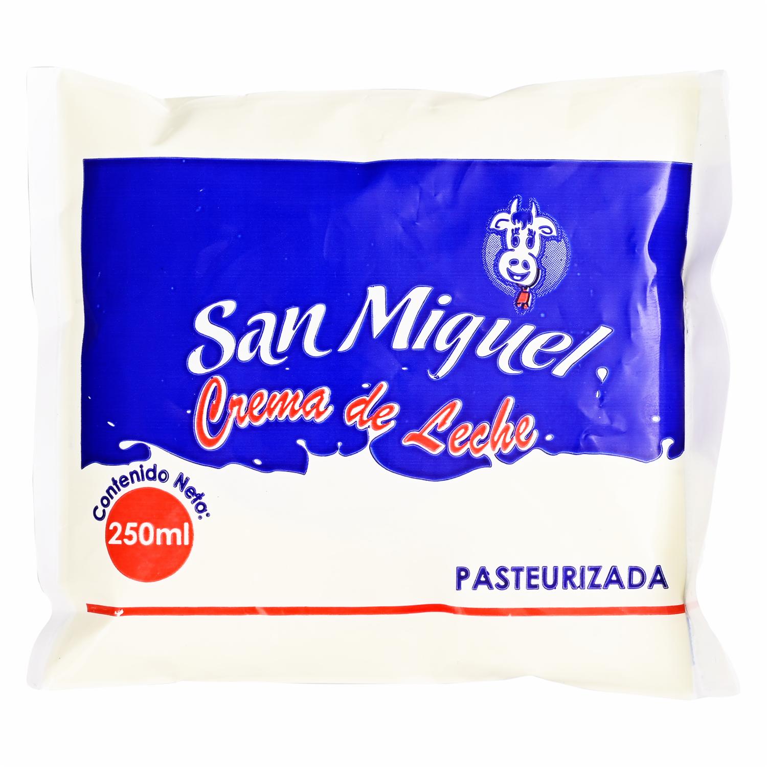 Crema De Leche Pasteurizada SAN MIGUEL 250g