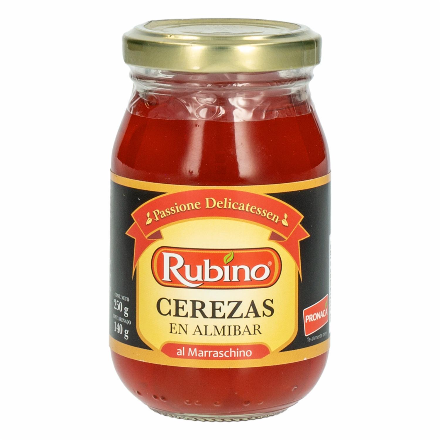 Cerezas Rojas En Conserva RUBINO 250 G