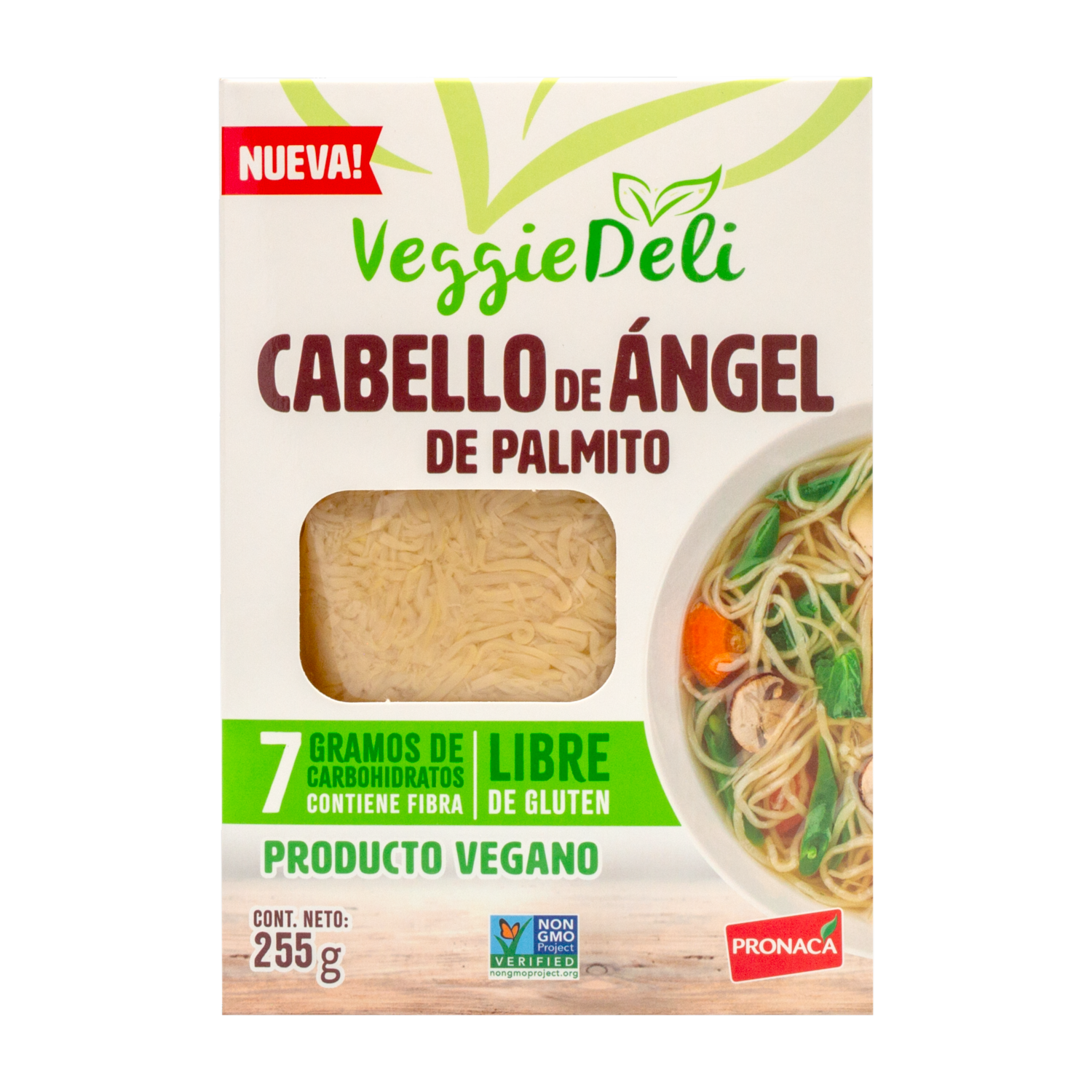 Fideo Cabello De Angel De Palmito VEGGIE DELI 255 G