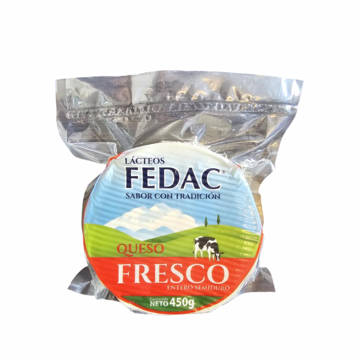 Queso Fresco Entero Semiduro LÁCTEOS FEDAC 450 G