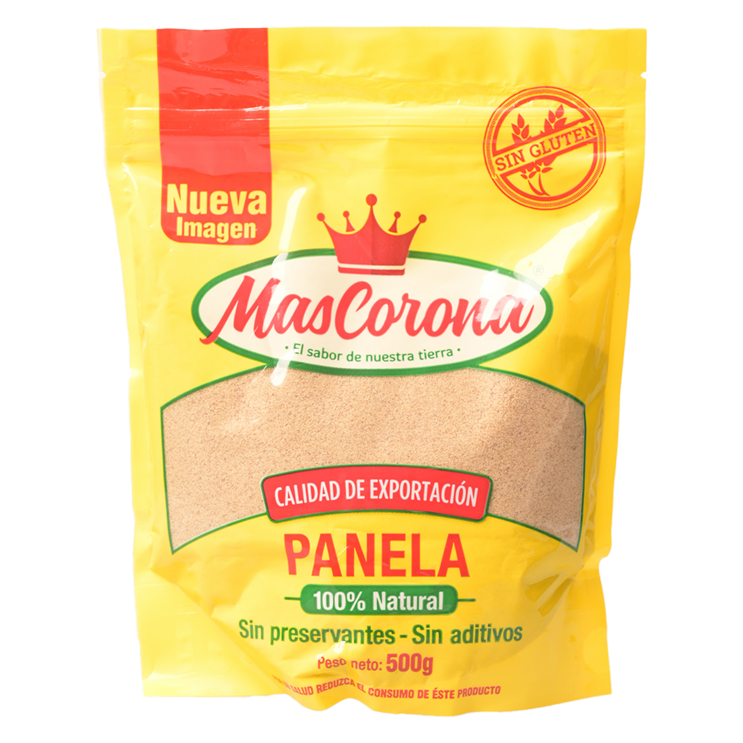 Panela Molida Sin Gluten MAS CORONA 500 G