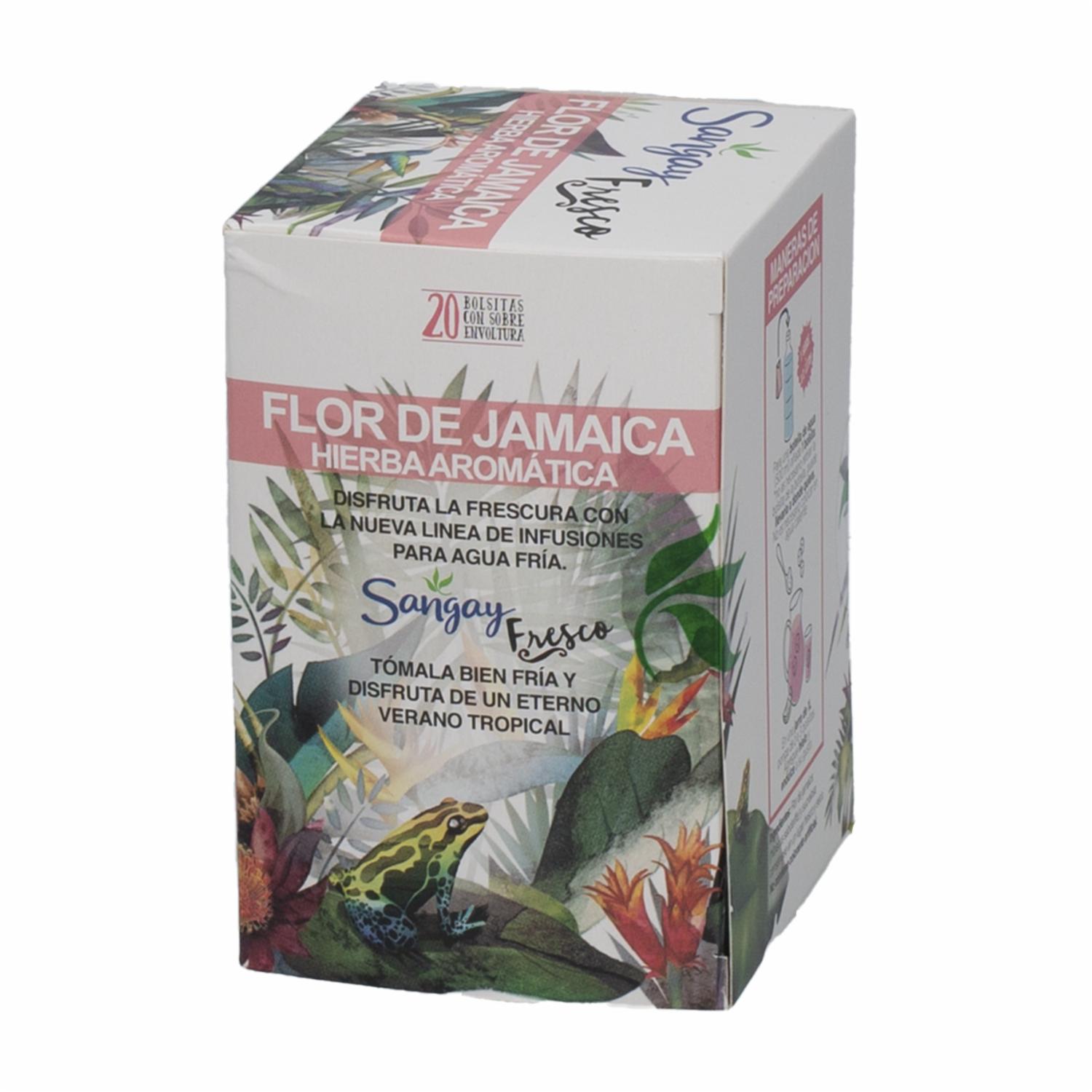 Té Frio Infusión Herbal Jamaica Fría SANGAY 40 G