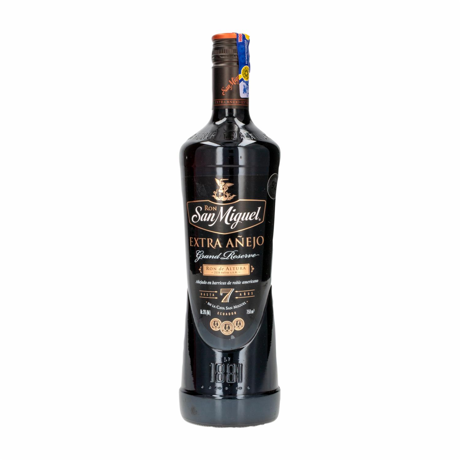 Ron 7 Black San Miguel 750 Ml