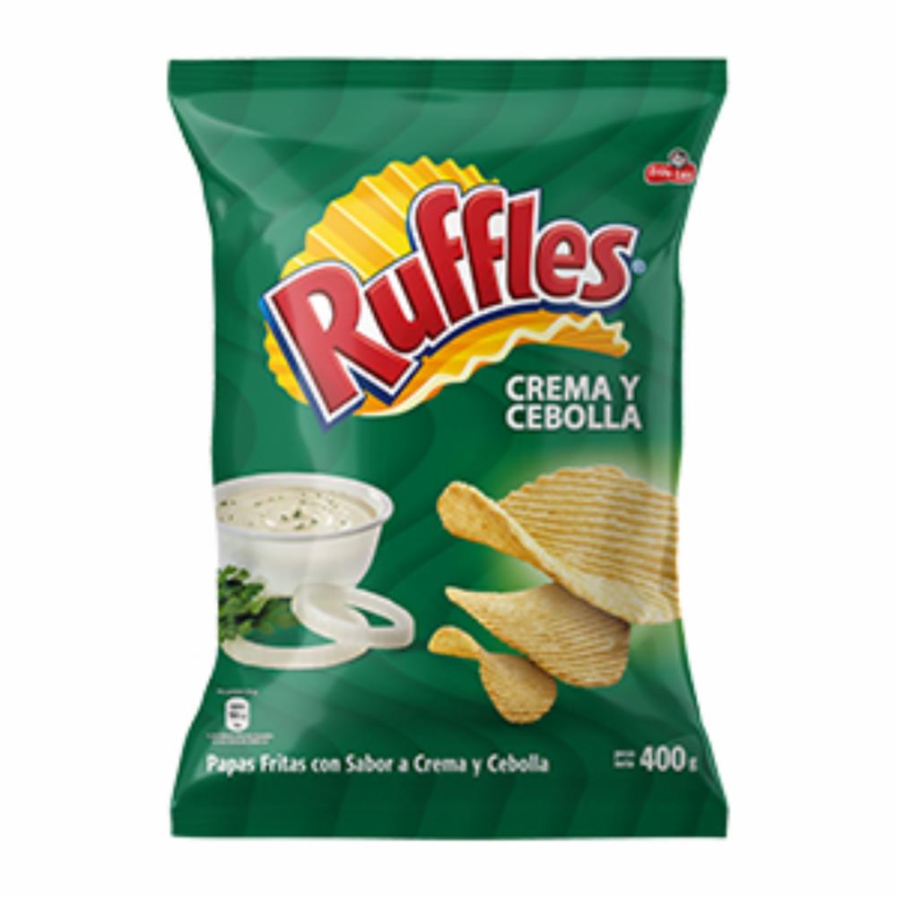 Papas Fritas Sabor A Cebolla RUFFLES 400 g