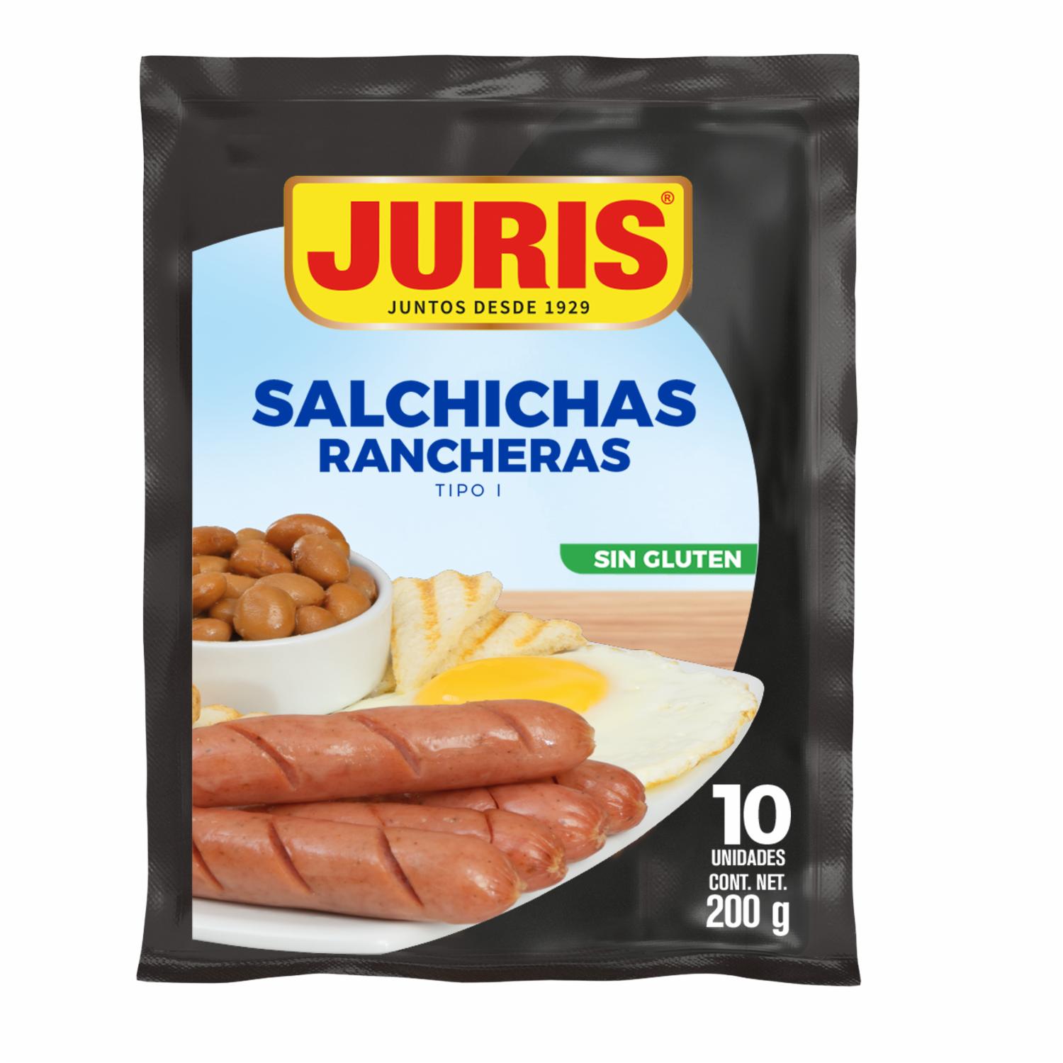 Salchichas Ranchera Premium JURIS 200 G
