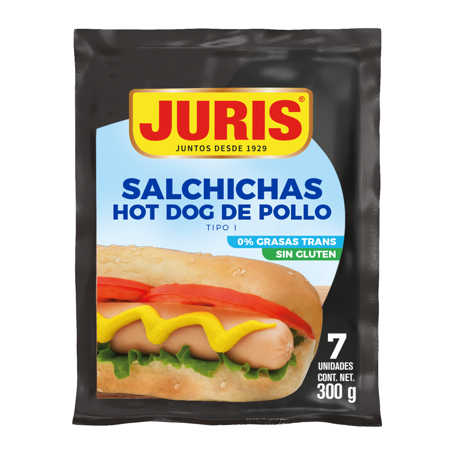 Salchichas De Pollo Premium JURIS 300 G