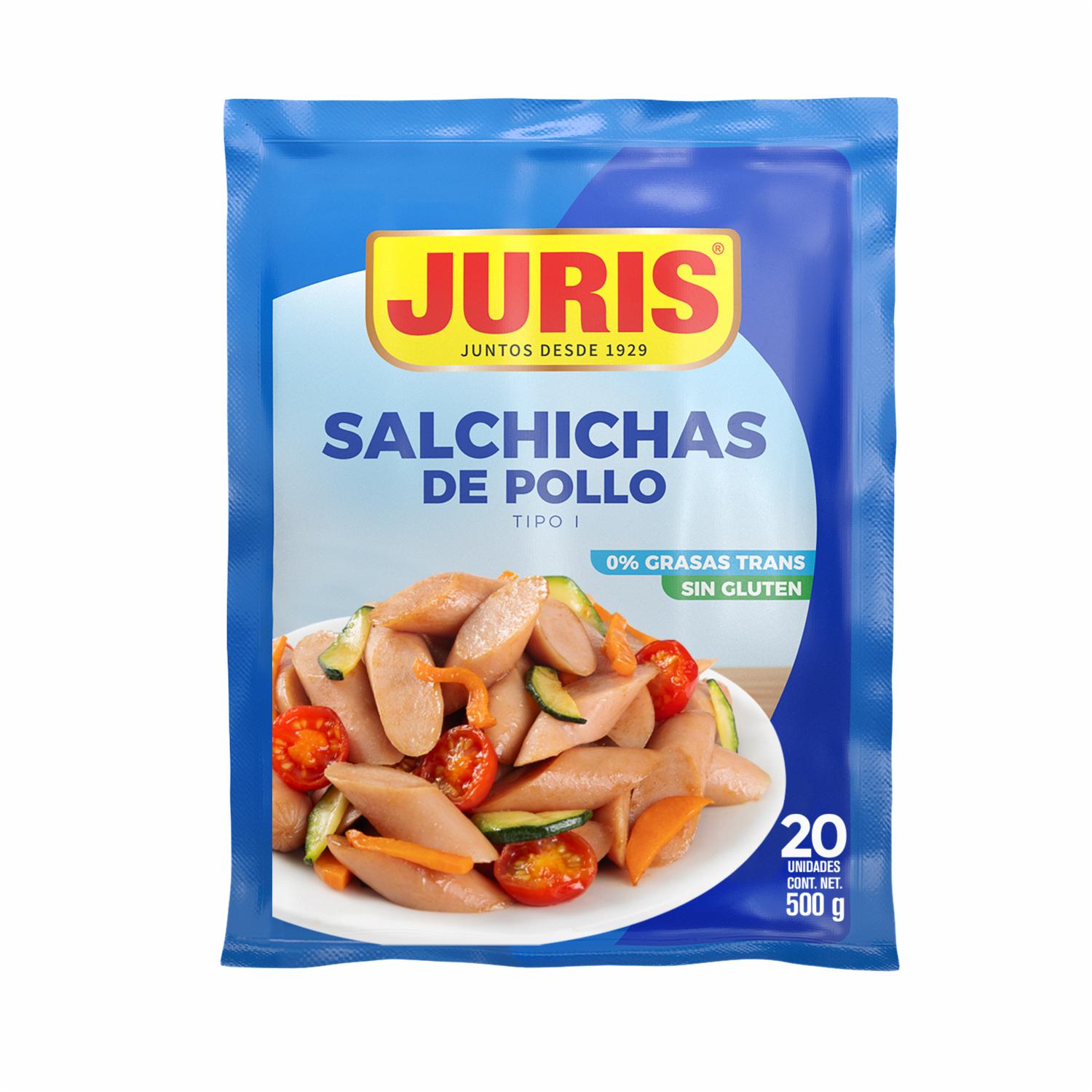 Salchichas De Pollo JURIS Termoempacado