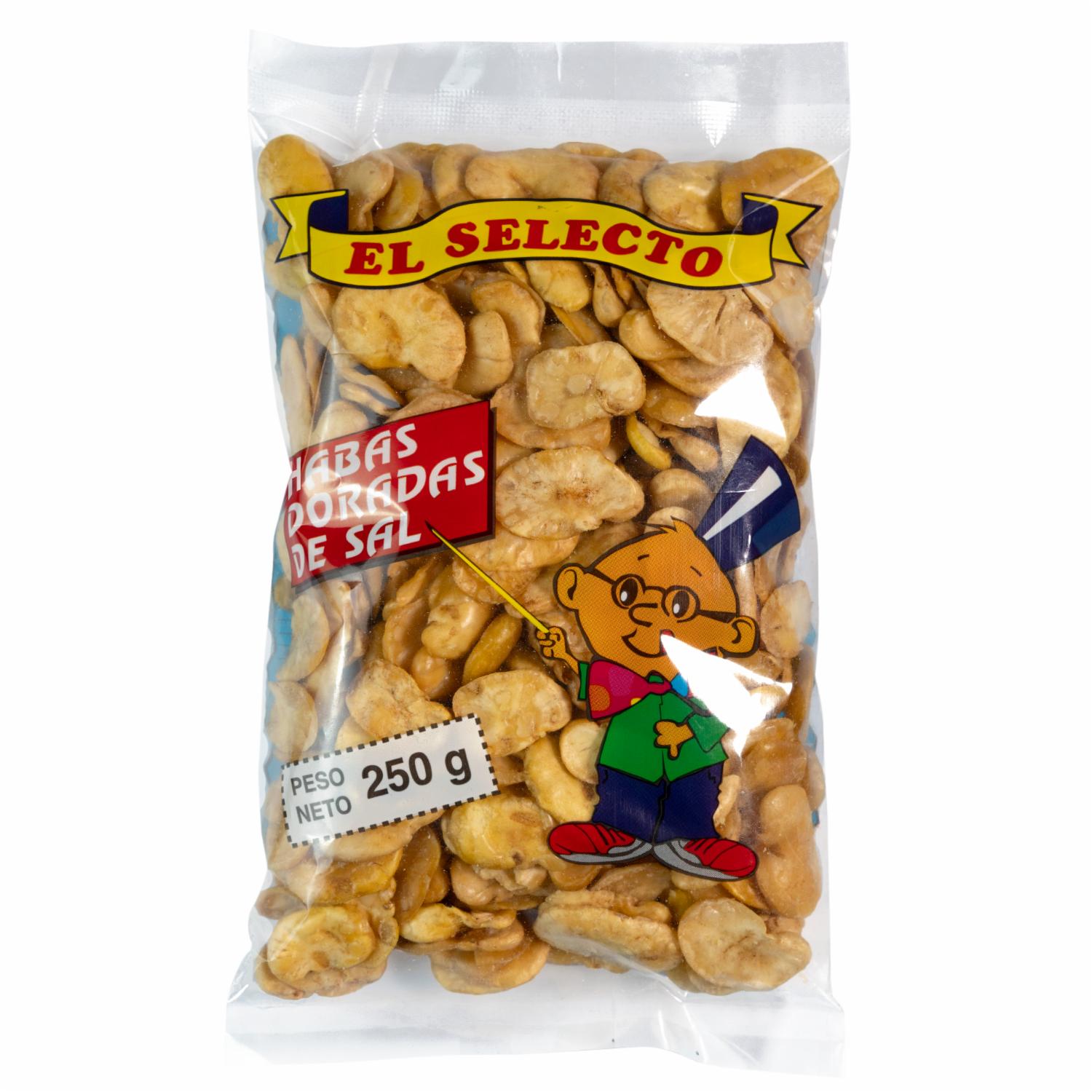 Habas De Sal Doradas Fruto Seco EL SELECTO 250 G