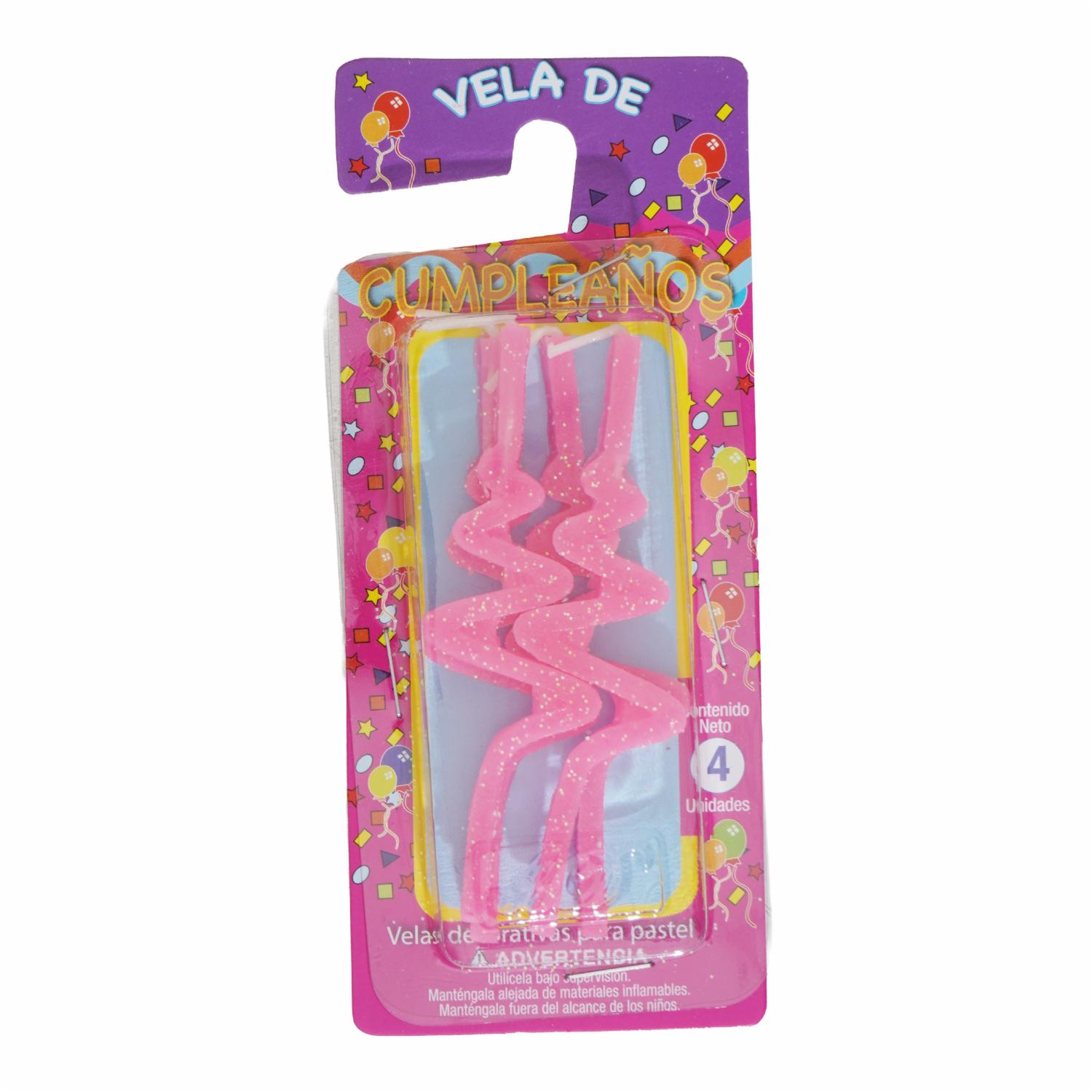 Vela Cumpleaños Zigzag HERMINIO DELGADO 5 Colores