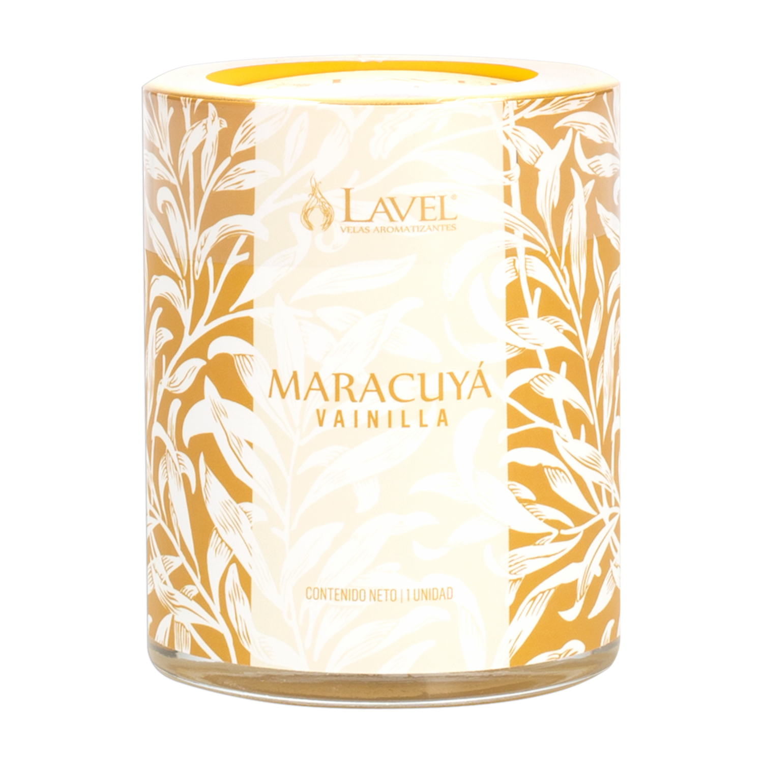 Vela Decorativa Vaso Color Mostaza LAVEL 190 G