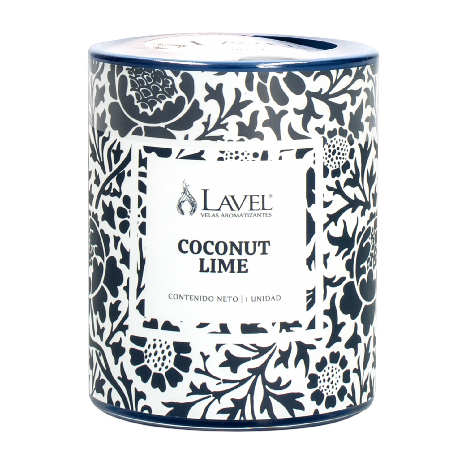 Vela Decorativa Vaso Color Azul LAVEL 190 G