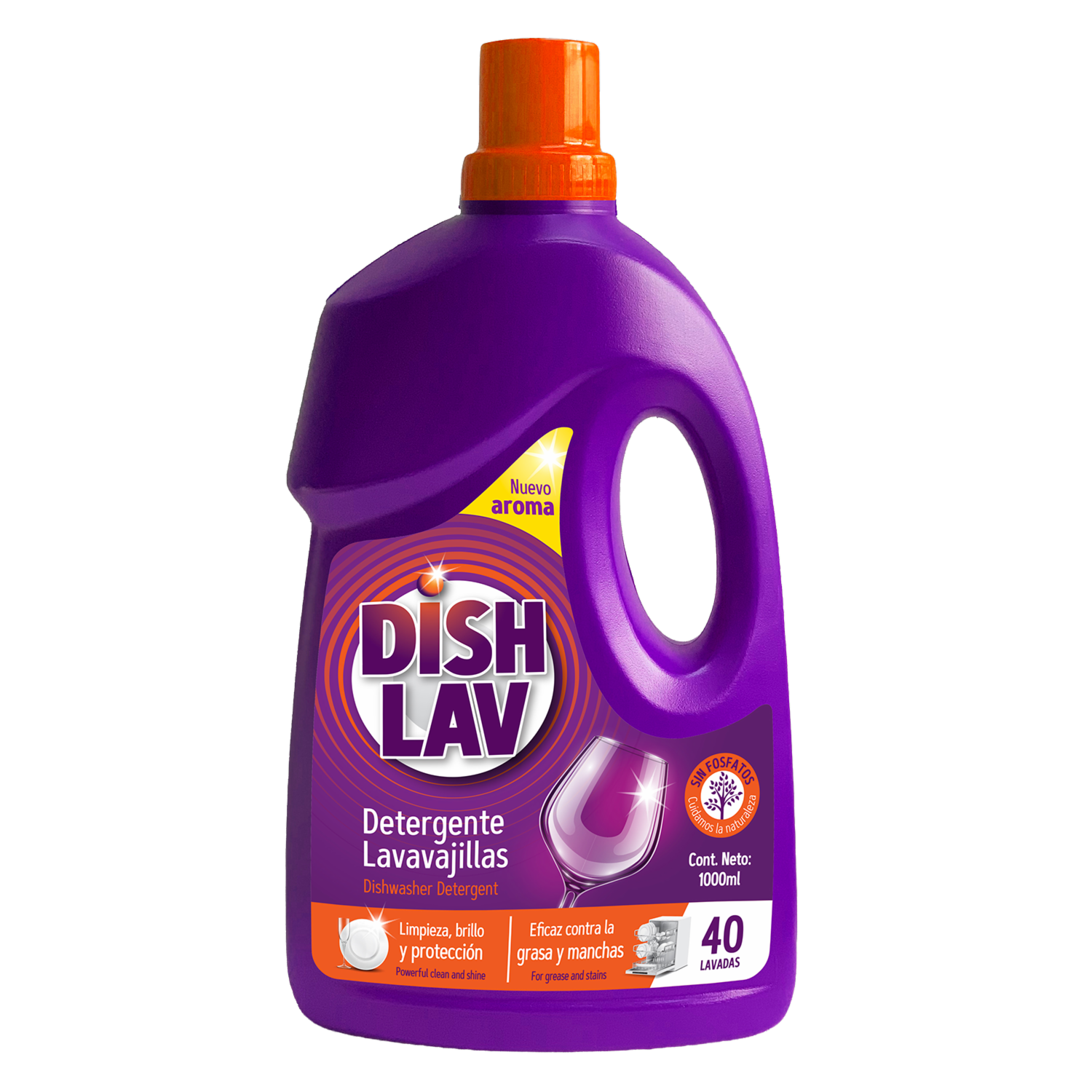 Detergente Lavavajillas Para Máquina DISH LAV 1000 Ml