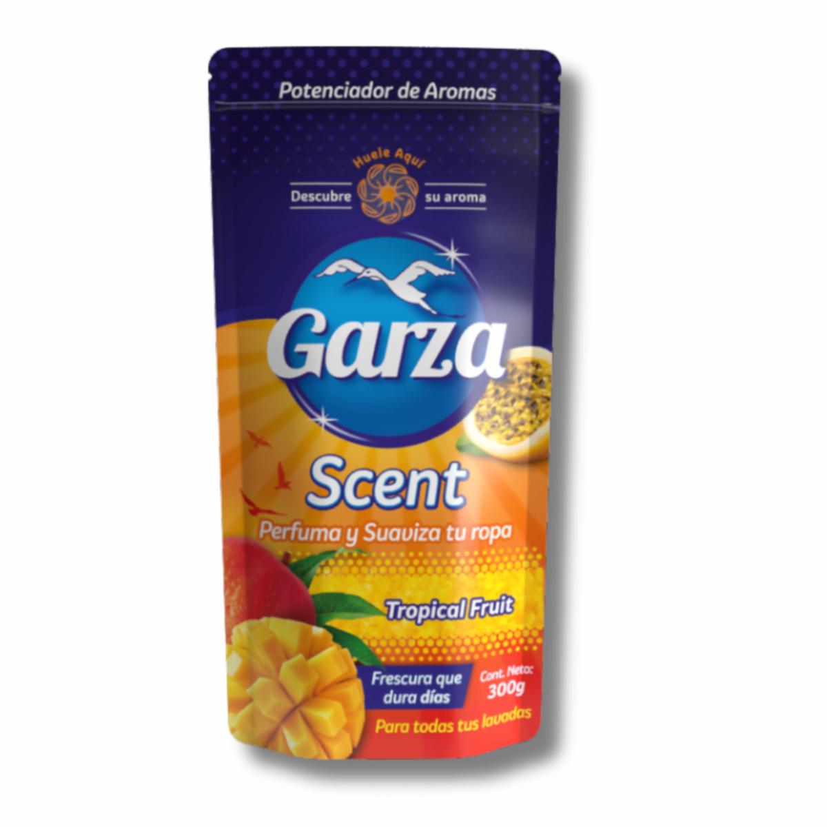 Potenciador De Aromas Para Ropa Scent Tropical Mango Perfuma Y Suaviza GARZA 300 G
