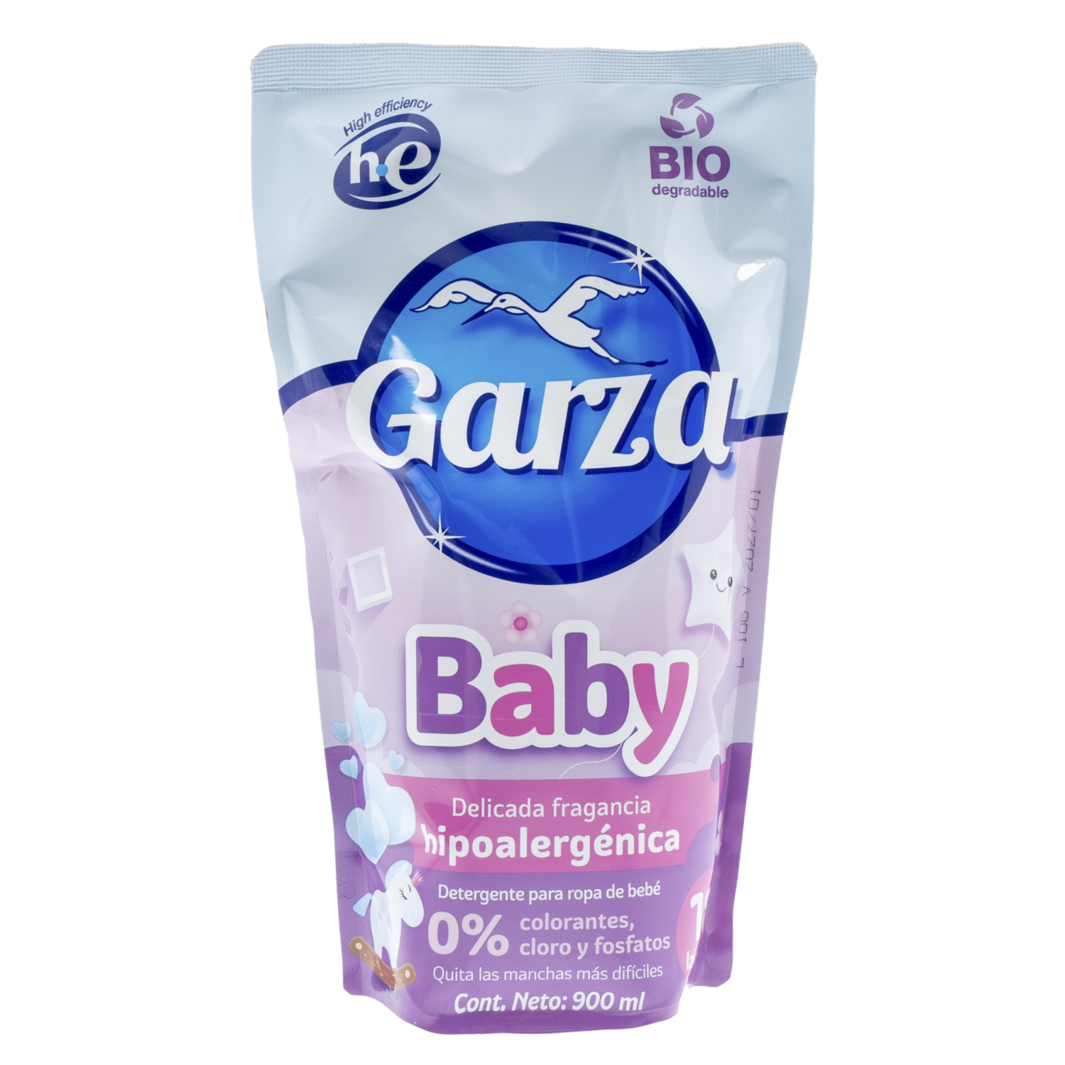 Detergente Para Ropa Baby Fragancia Hipoalergénica GARZA 900 Ml