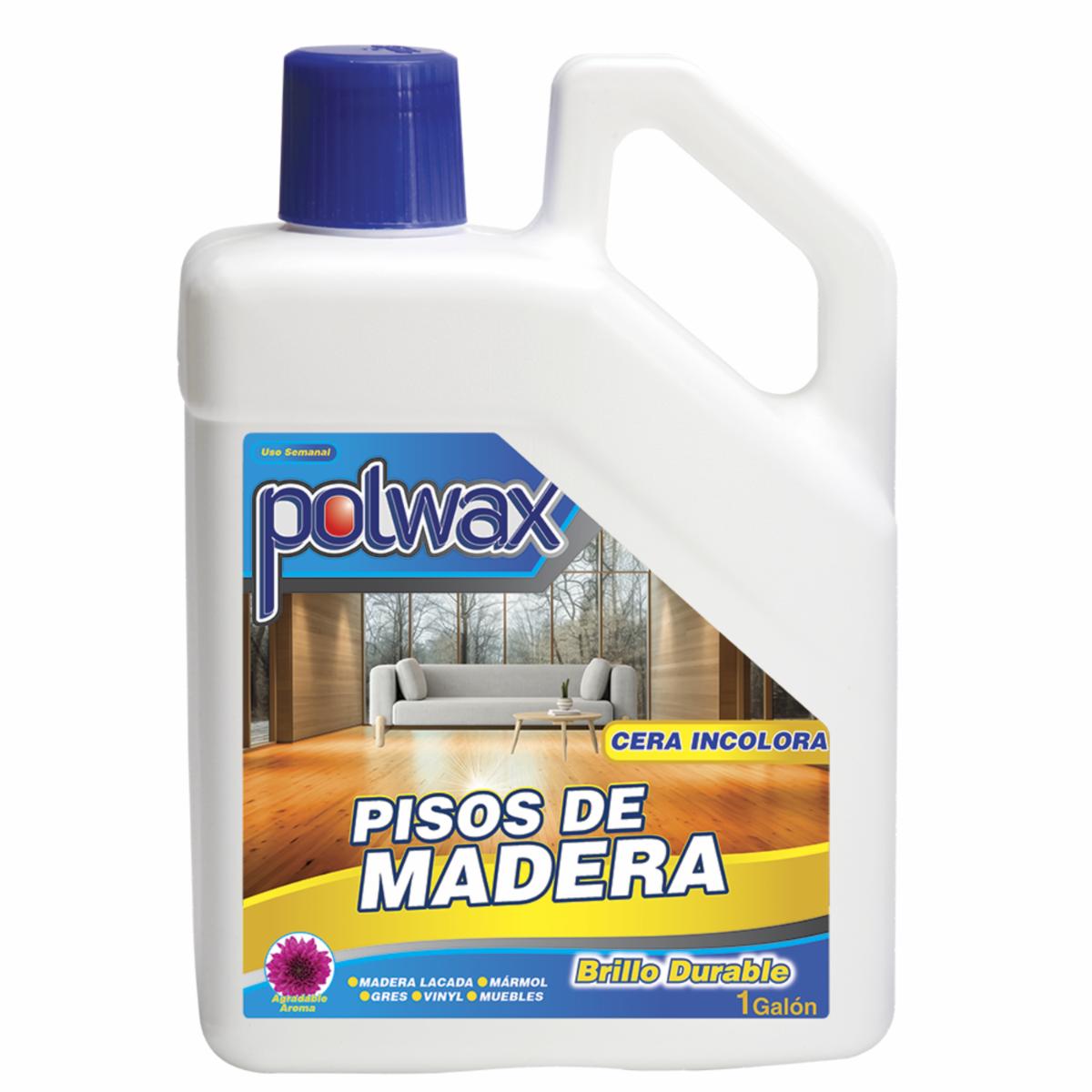 Cera De Pisos De Madera Incolora Aroma Floral POLWAX 3785 Ml