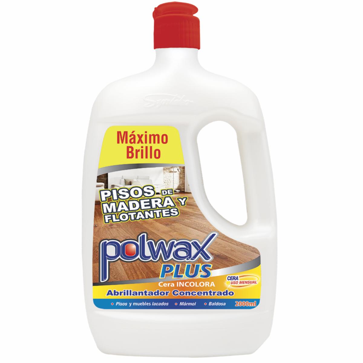 Cera De Pisos De Madera Y Flotantes Plus Incolora POLWAX 2000 Ml