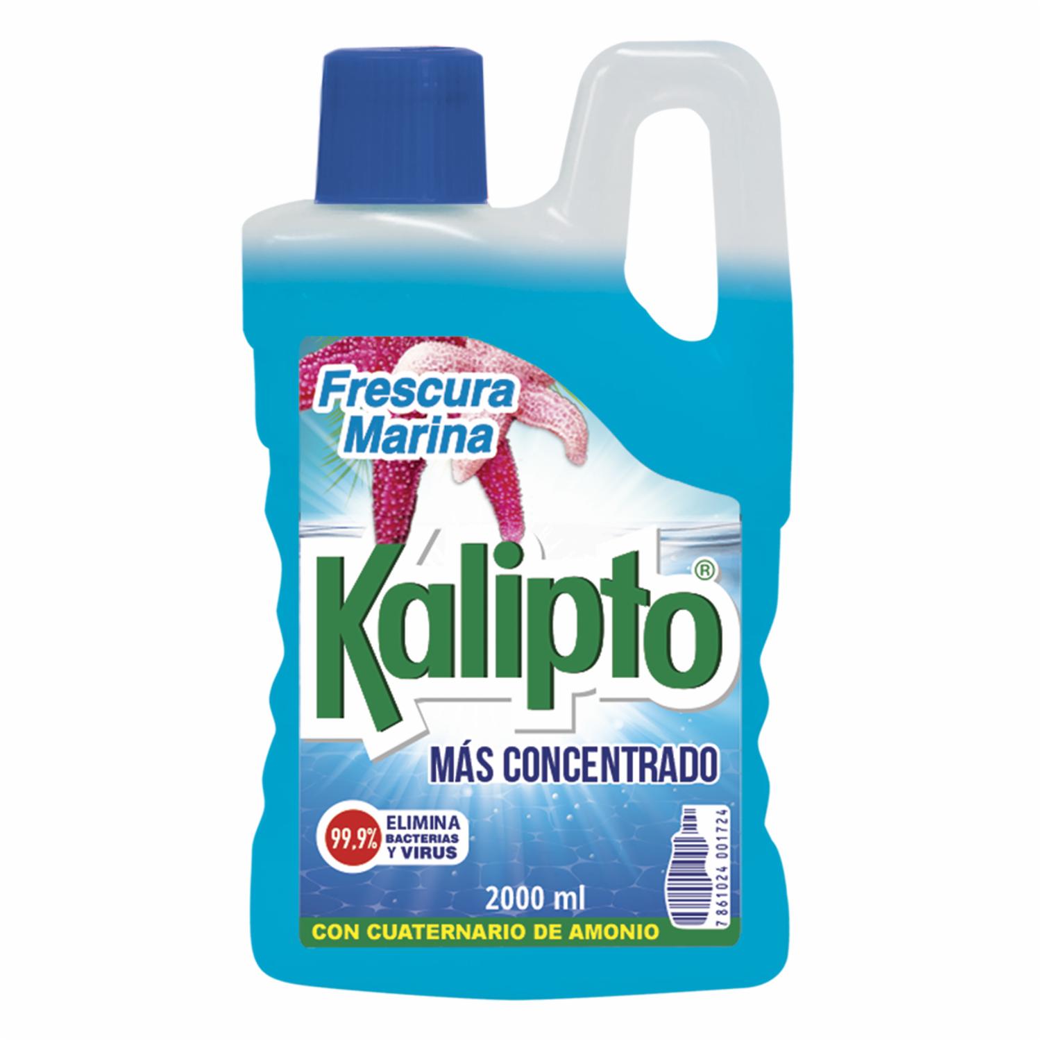 Desinfectante Con Amonio Cuaternario Aroma Frescura Marina KALIPTO 2000 Ml