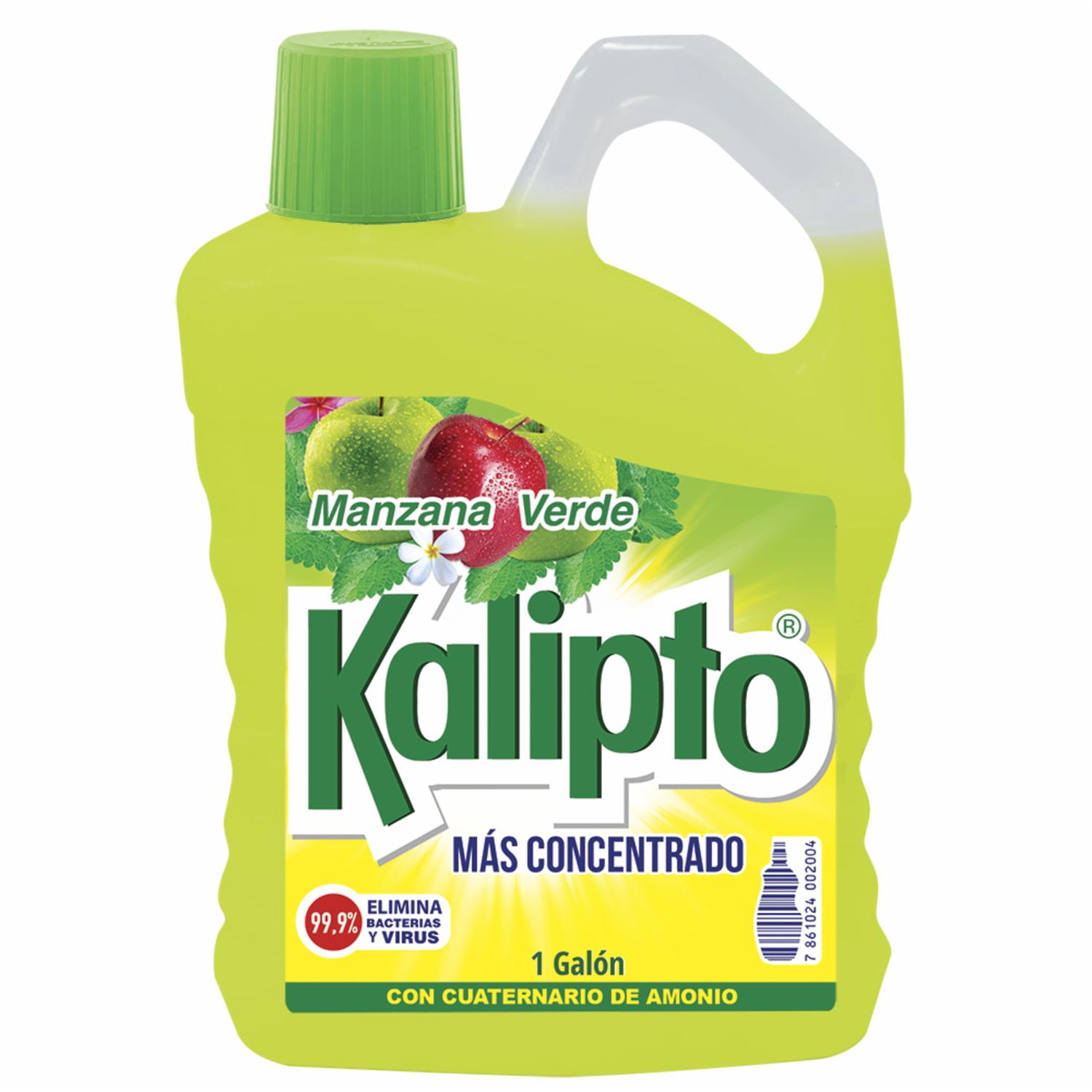 Desinfectante Con Amonio Cuaternario Aroma Manzana Verde KALIPTO 3785 Ml