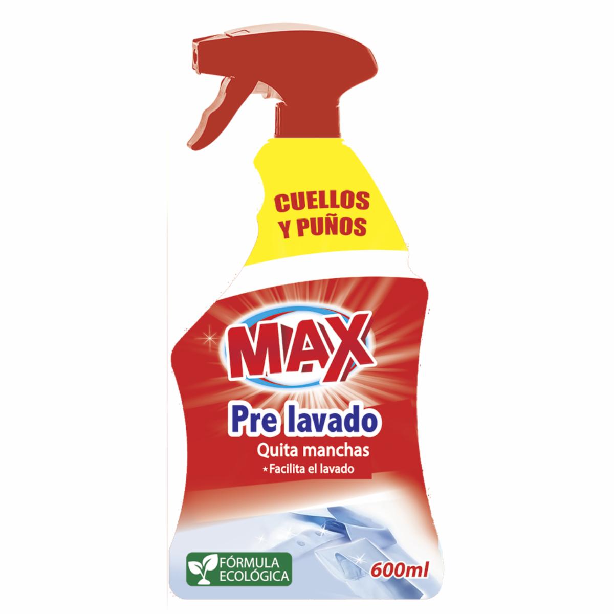 Pre Lavado Para Ropa Cuellos Y Puños Quita Manchas MAX Spray 600 Ml
