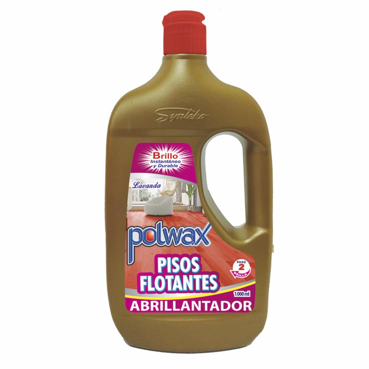 Abrillantador De Pisos Flotantes Paso 2 Aroma Lavanda POLWAX 1000 Ml