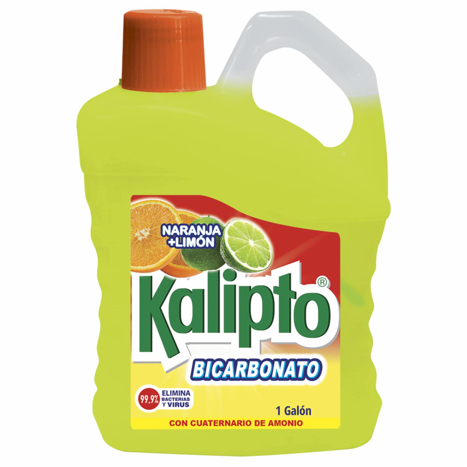 Desinfectante Con Amonio Cuaternario Y Bicarbonato Aroma Naranja + Limón KALIPTO 3800 Ml