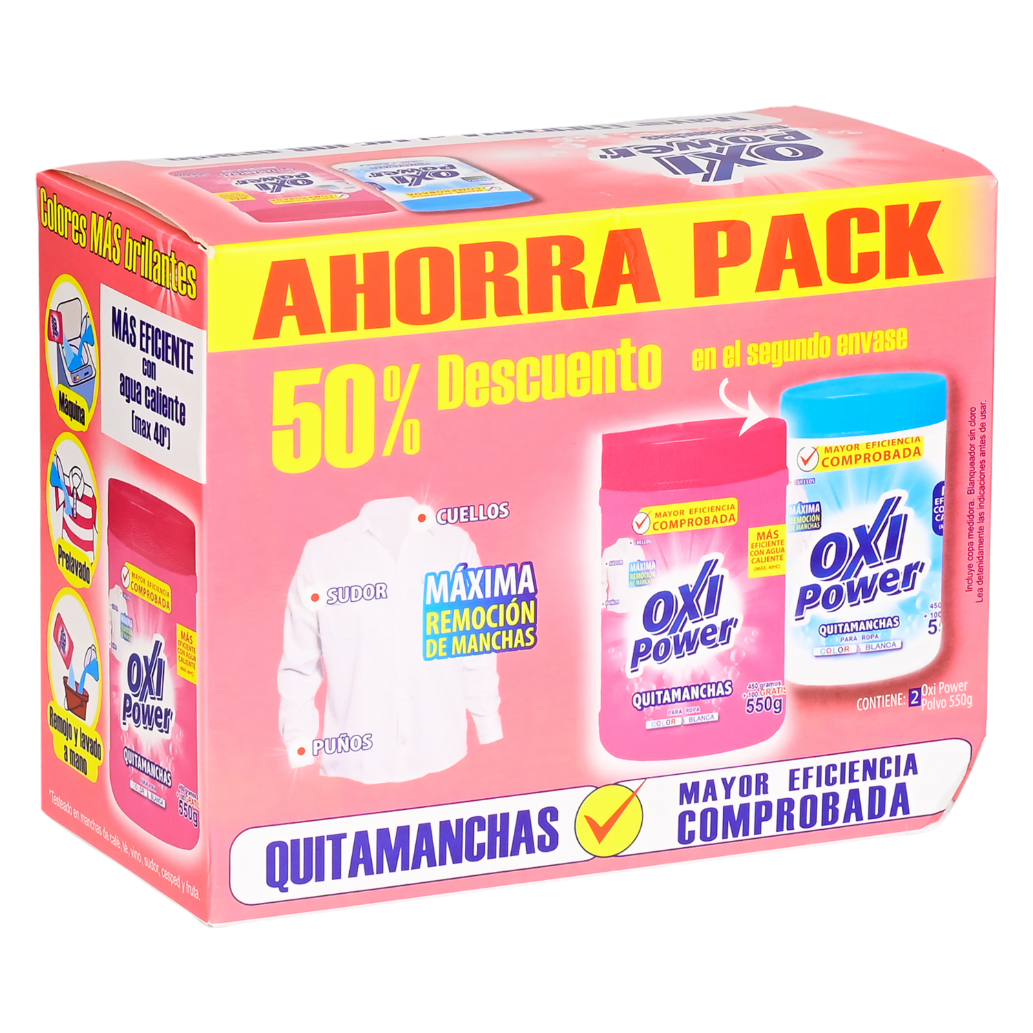 Blanqueador De Ropa OXI POWER 2 Uds X 550 G