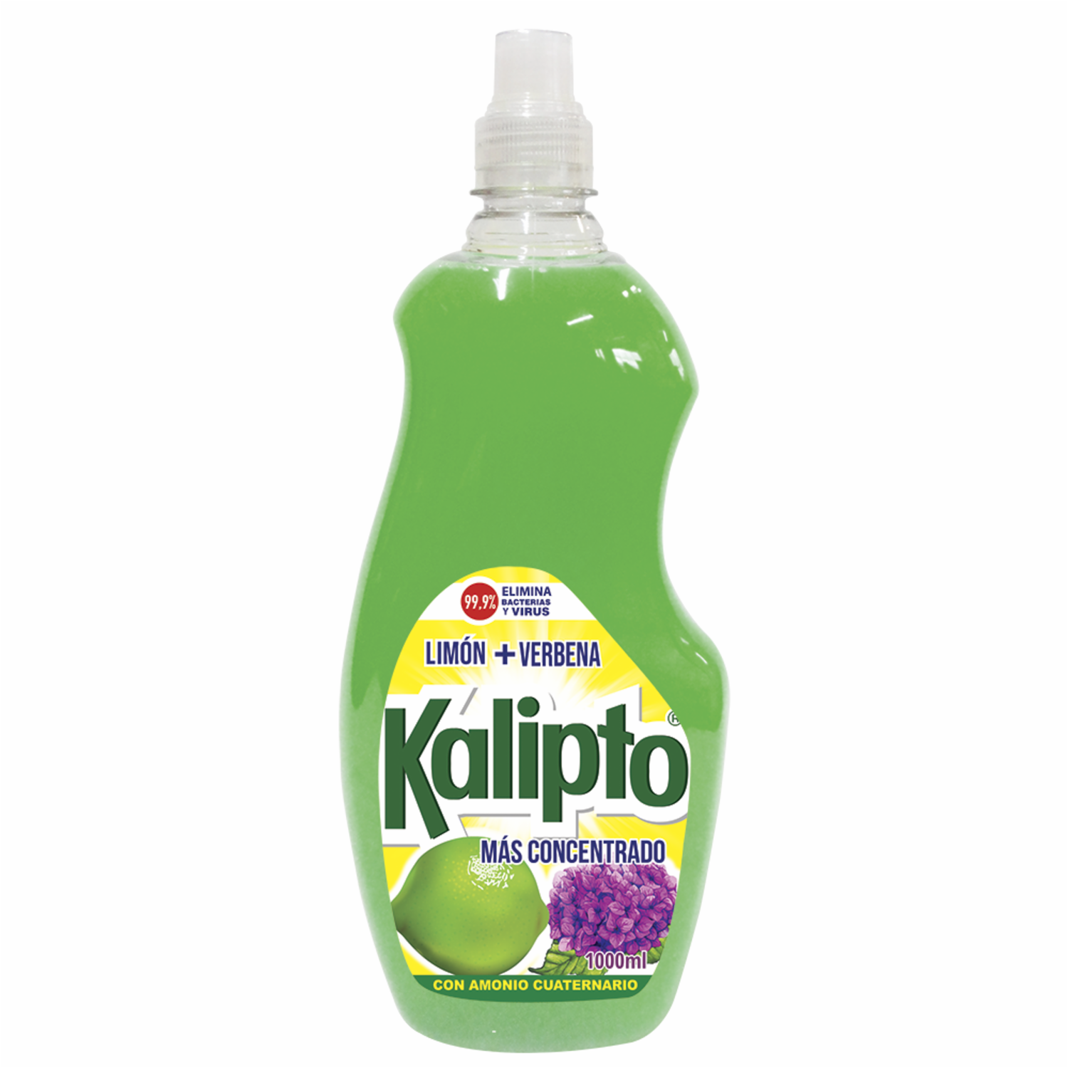 Desinfectante Con Amonio Cuaternario Aroma Limón + Verbena KALIPTO 1000 Ml