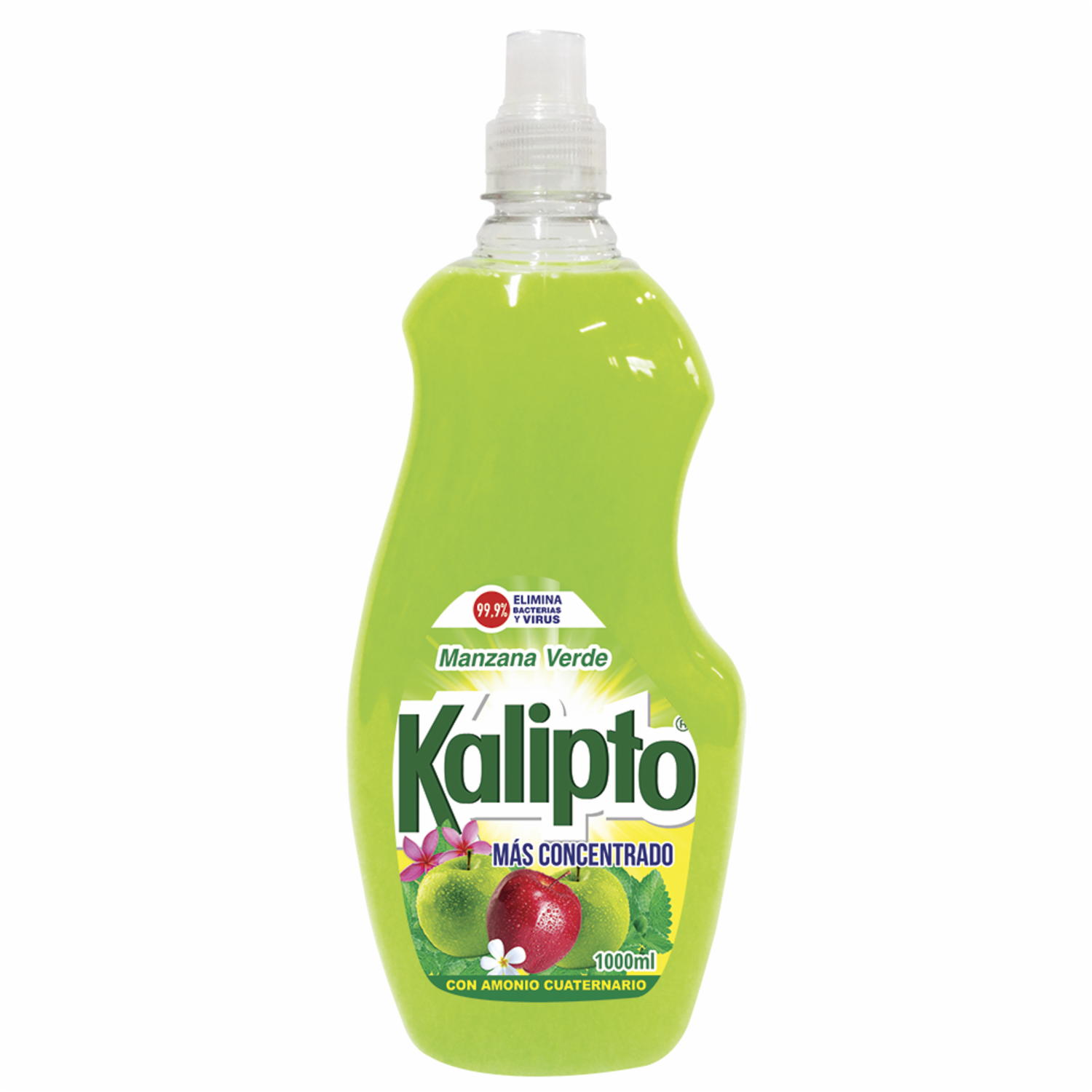Desinfectante Con Amonio Cuaternario Aroma Manzana Verde KALIPTO 1000 Ml