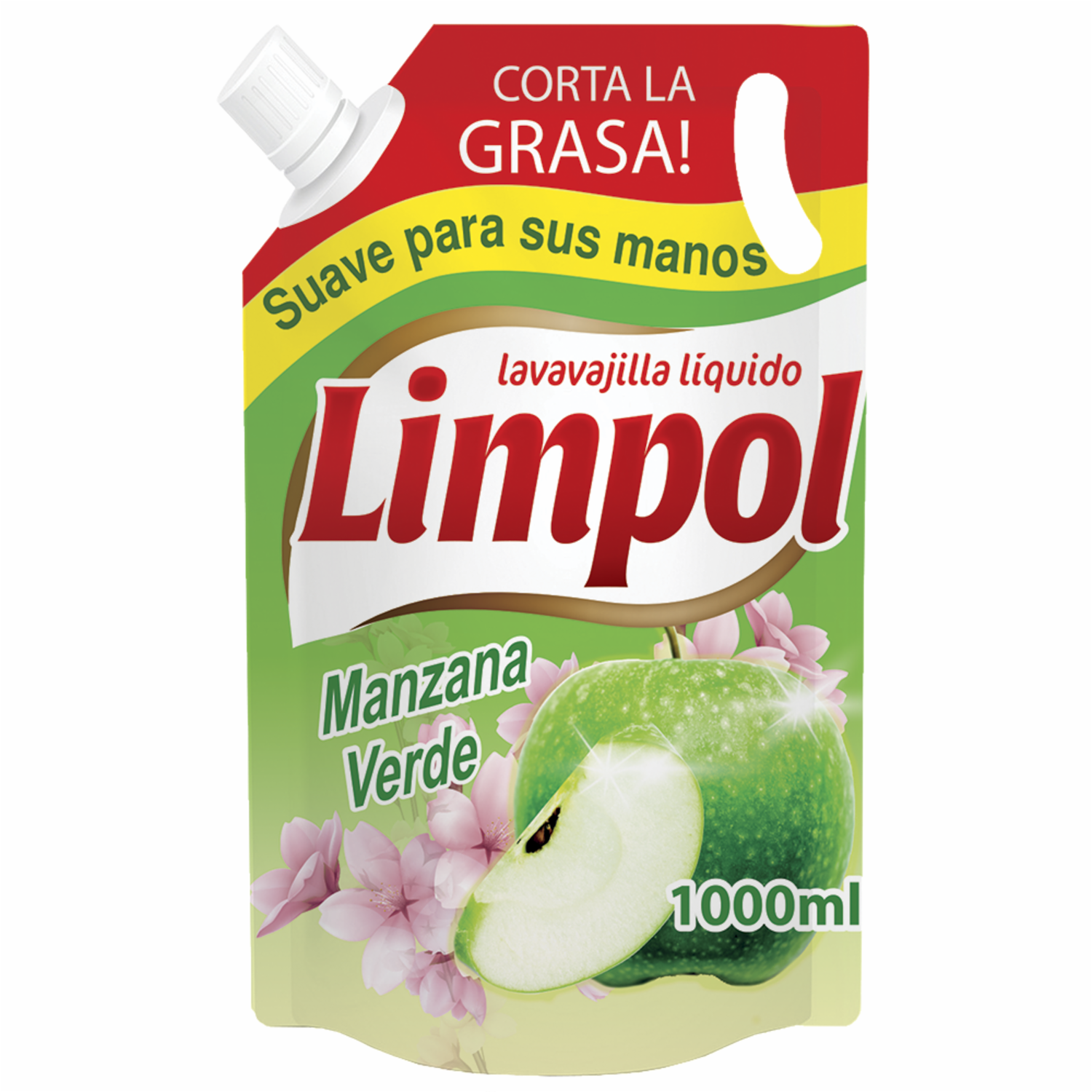 Lavavajillas Líquido Aroma Manzana Verde LIMPOL 1000 Ml