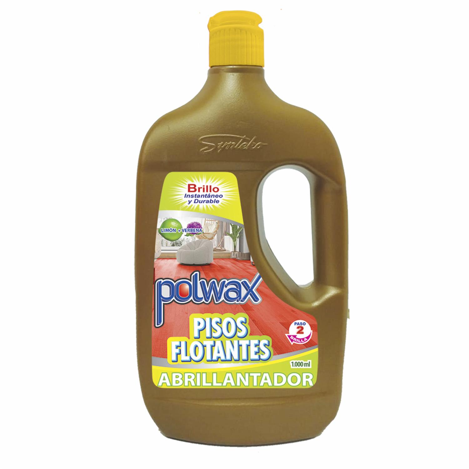 Abrillantador De Pisos Flotantes Paso 2 Aroma Limón + Verbena POLWAX 1000 Ml