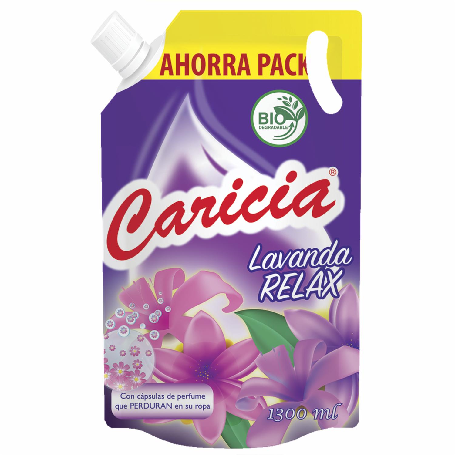Suavizante De Ropa Aroma Lavanda Relax CARICIA 1300 Ml