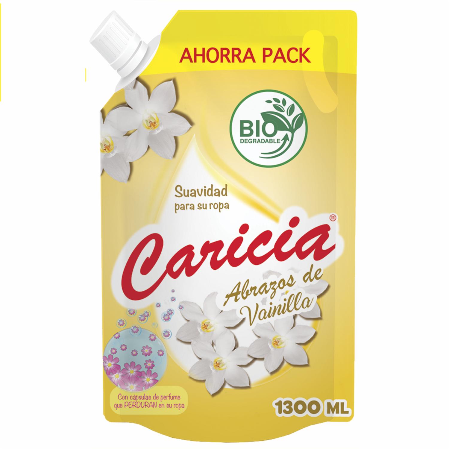 Suavizante De Ropa Aroma Abrazos De Vainilla CARICIA 1300 Ml
